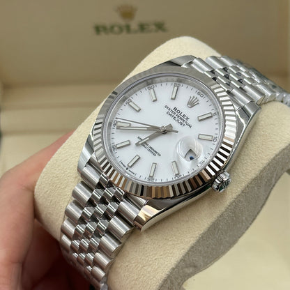 Rolex Datejust 41 126334 White Index Jubilee 2025