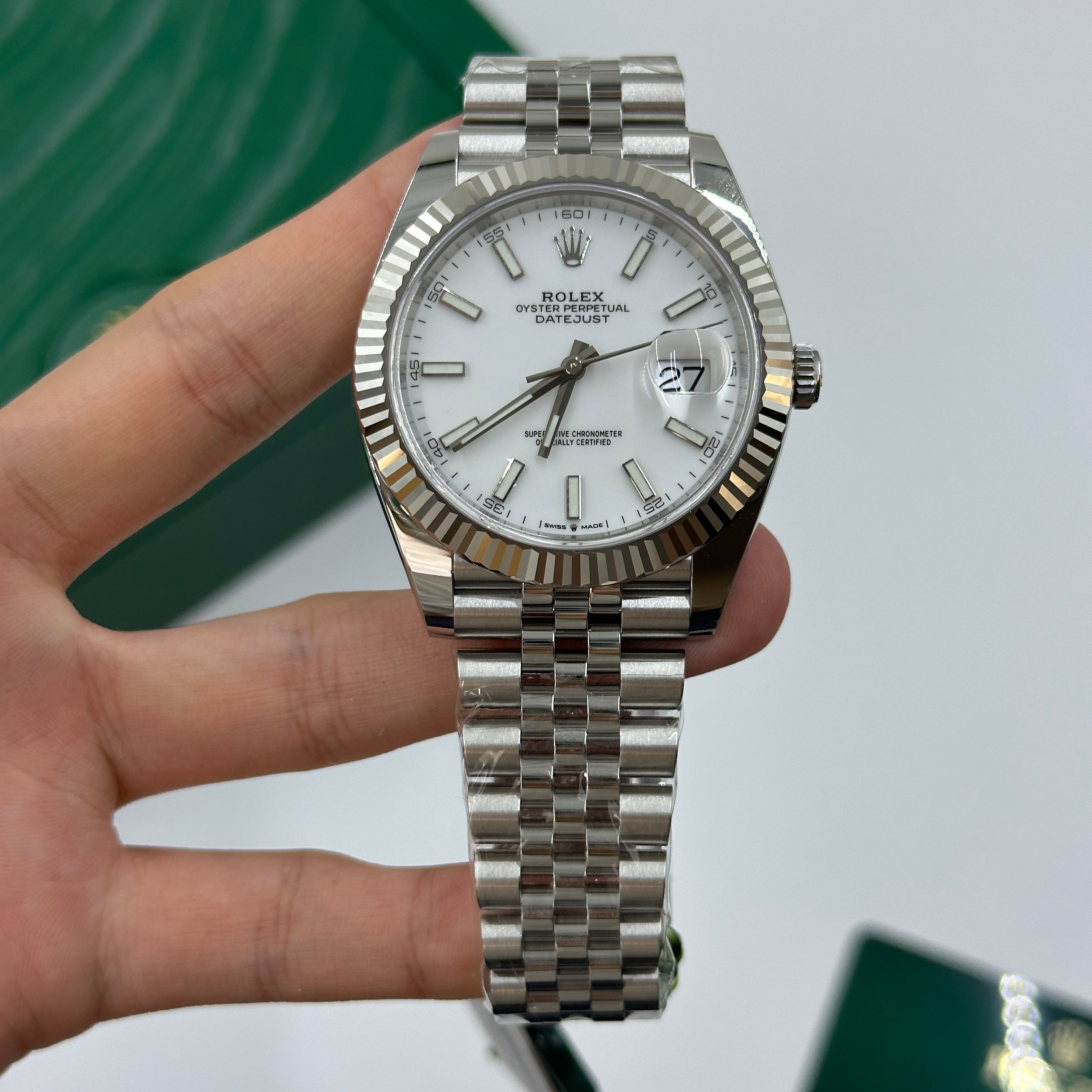 Rolex Datejust 41 126334 White Index Jubilee 2025