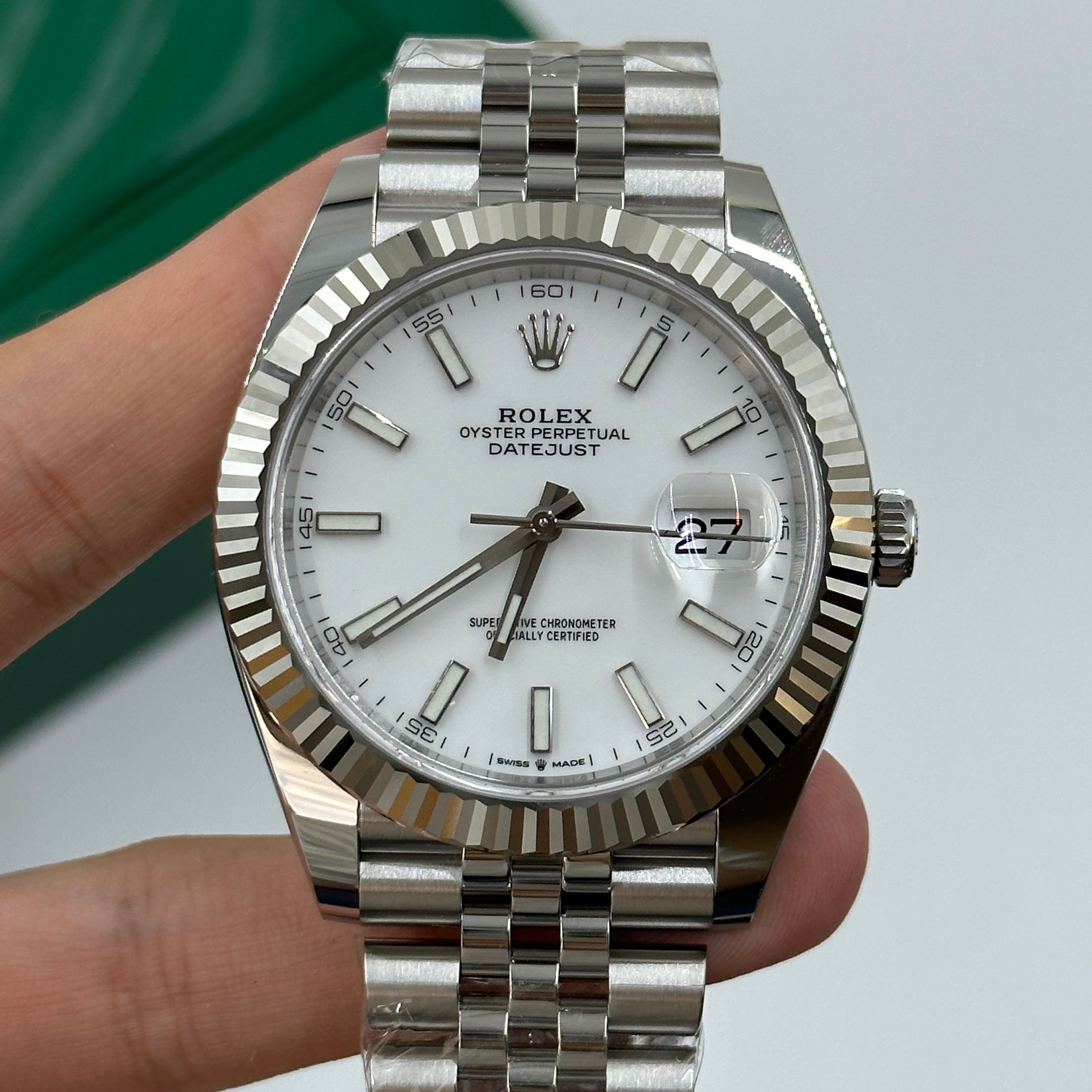Rolex Datejust 41 126334 White Index Jubilee 2025