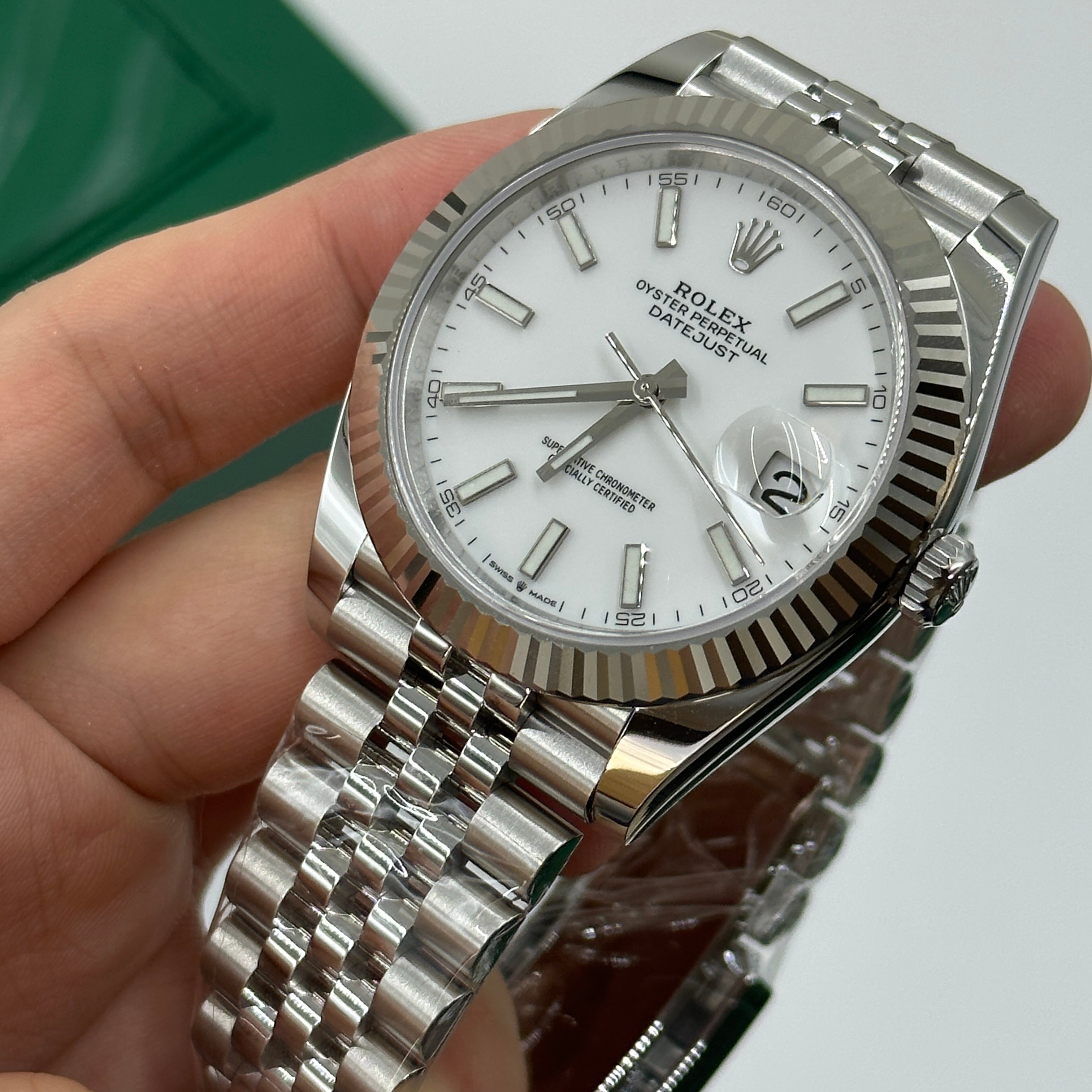 Rolex Datejust 41 126334 White Index Jubilee 2025
