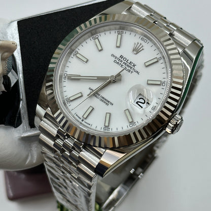 Rolex Datejust 41 126334 White Index Jubilee 2025