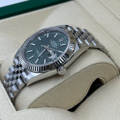 Rolex Datejust 41 126334 Mint Green Index Jubilee 2025