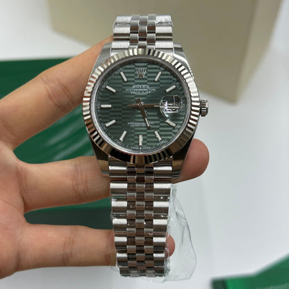 Rolex Datejust 41 126334 Mint Green Index Jubilee 2025