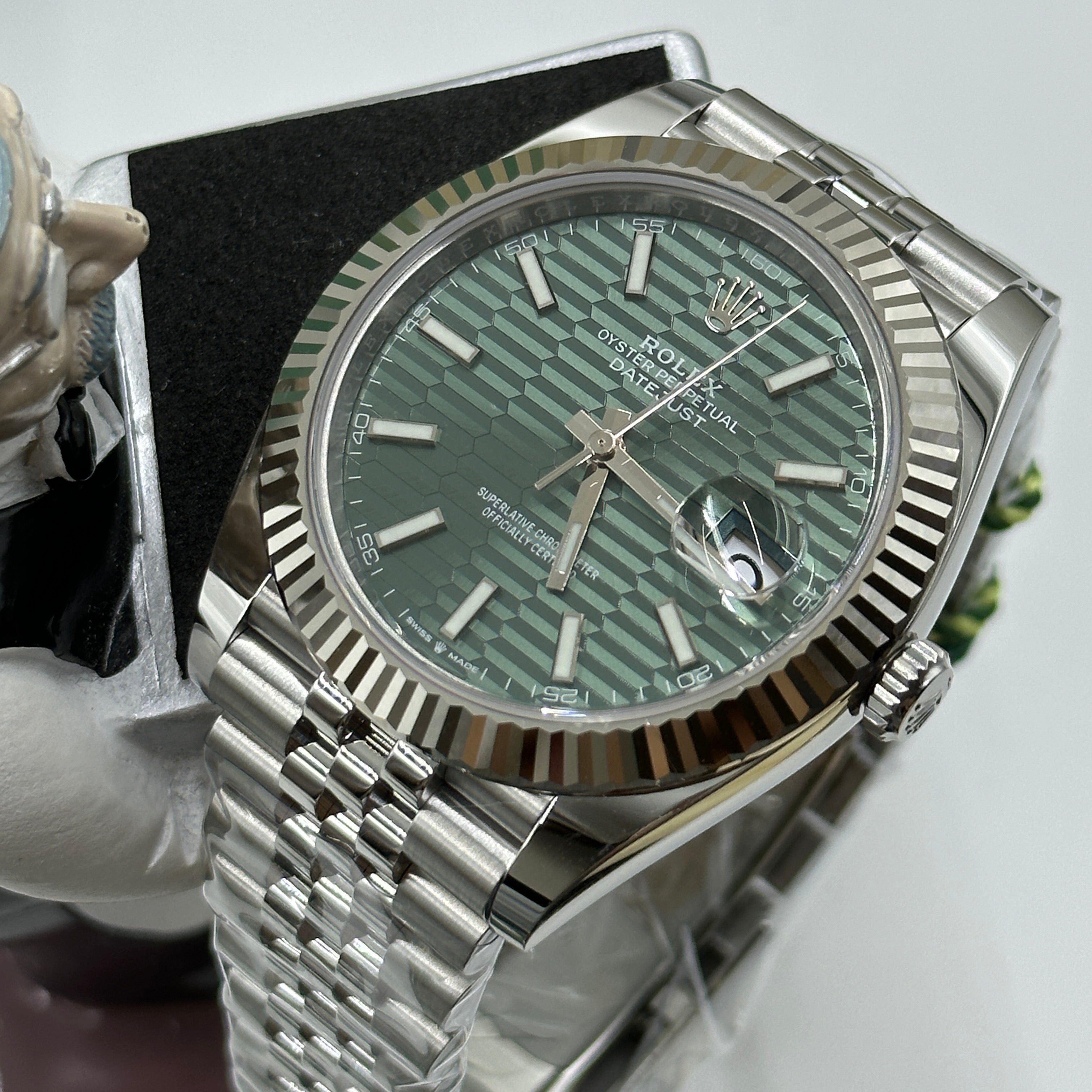 Rolex Datejust 41 126334 Mint Green Index Jubilee 2025