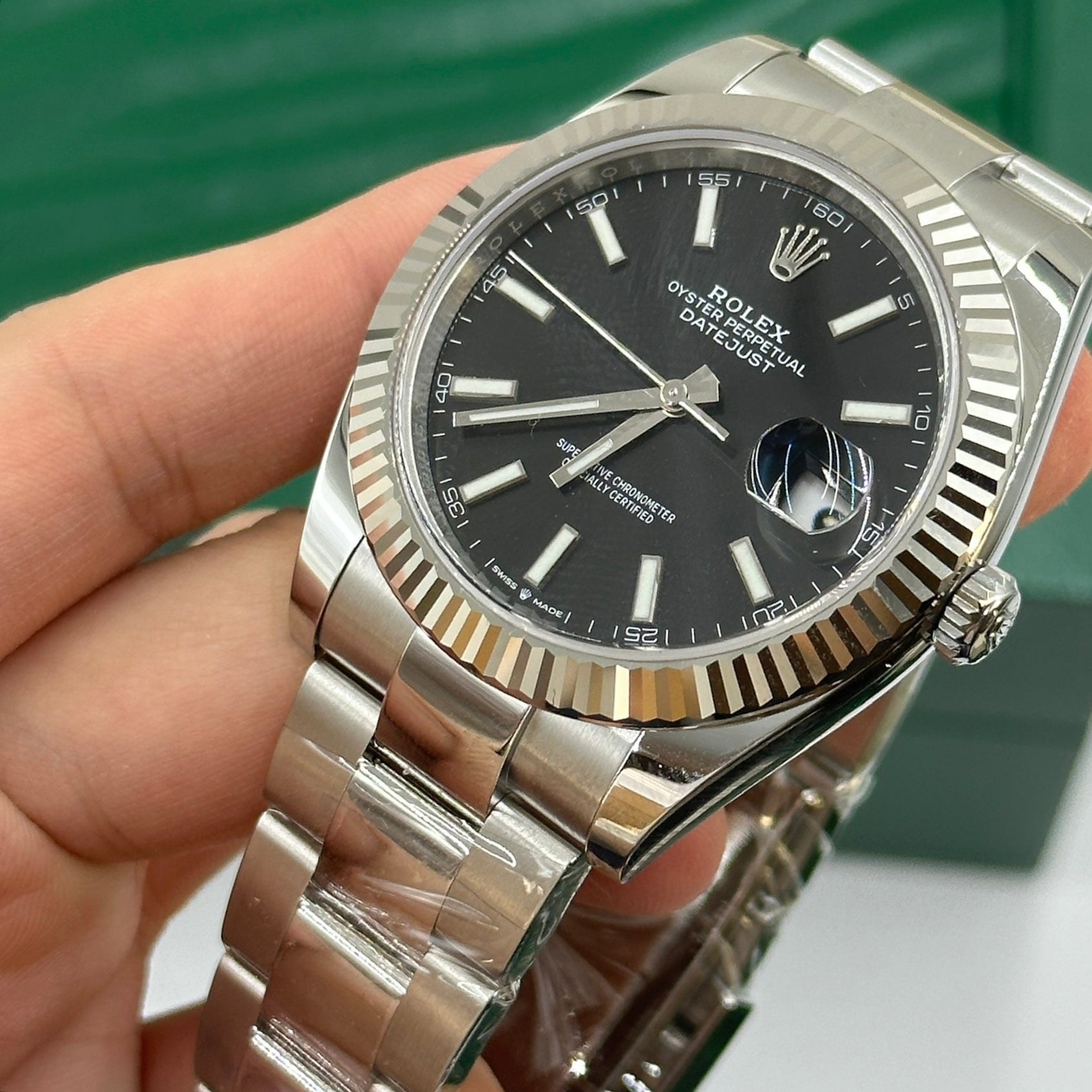 Rolex Datejust 41 126334 Black Index Oyster 2025