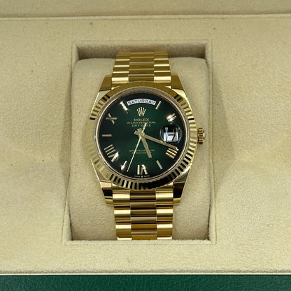 Rolex Day-Date 40 228238 Green Ombré roman