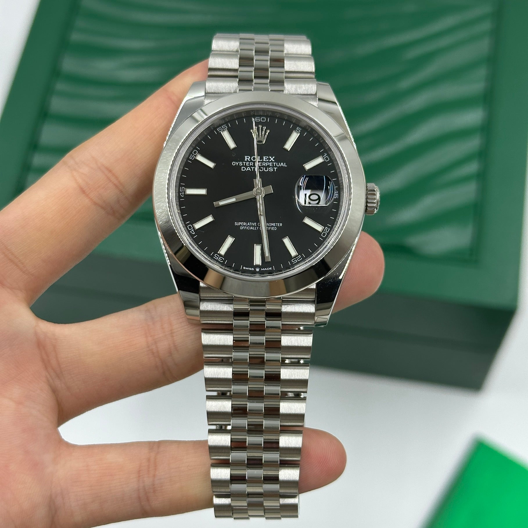 Rolex Datejust 41 126300 Black Index Jubilee 2025