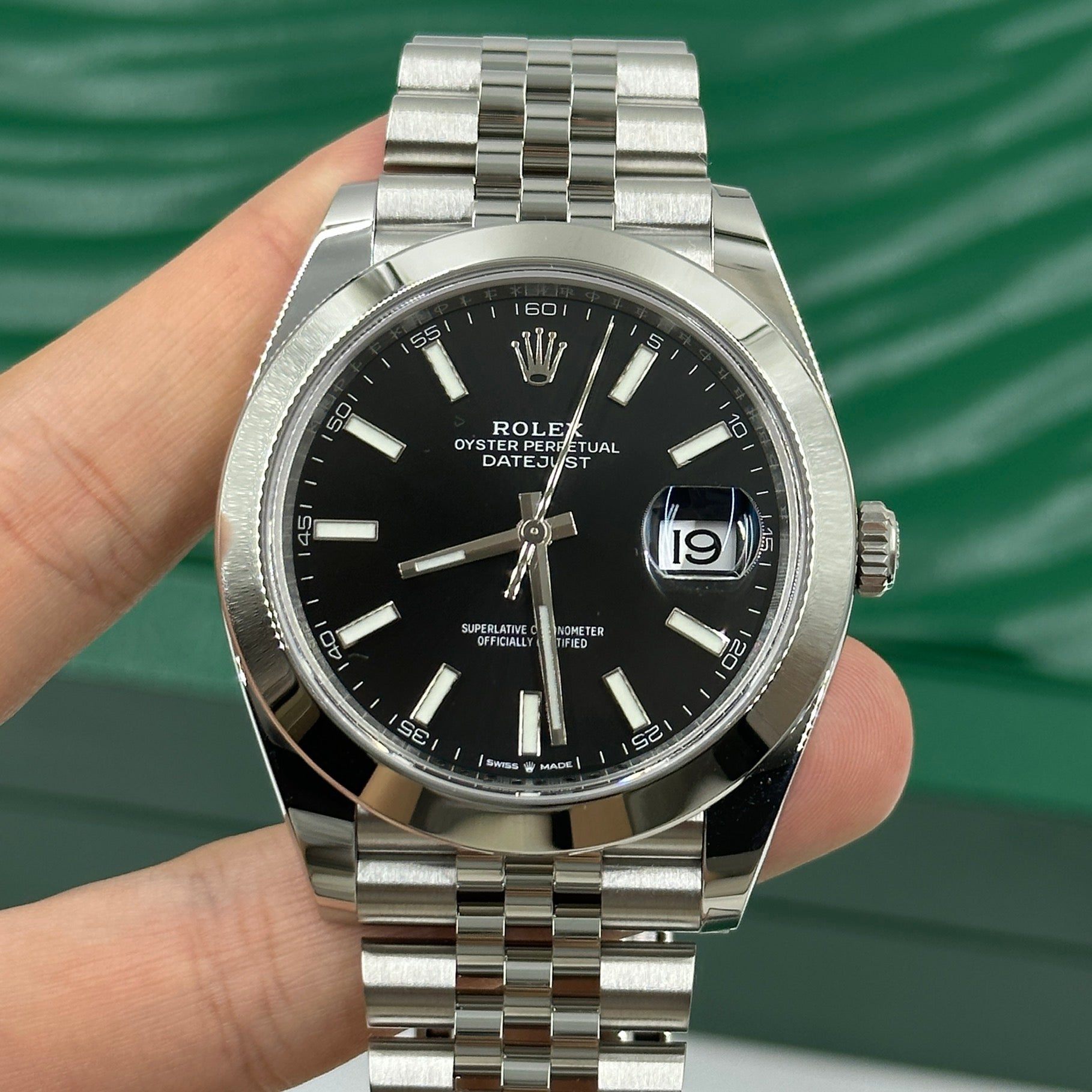 Rolex Datejust 41 126300 Black Index Jubilee 2025