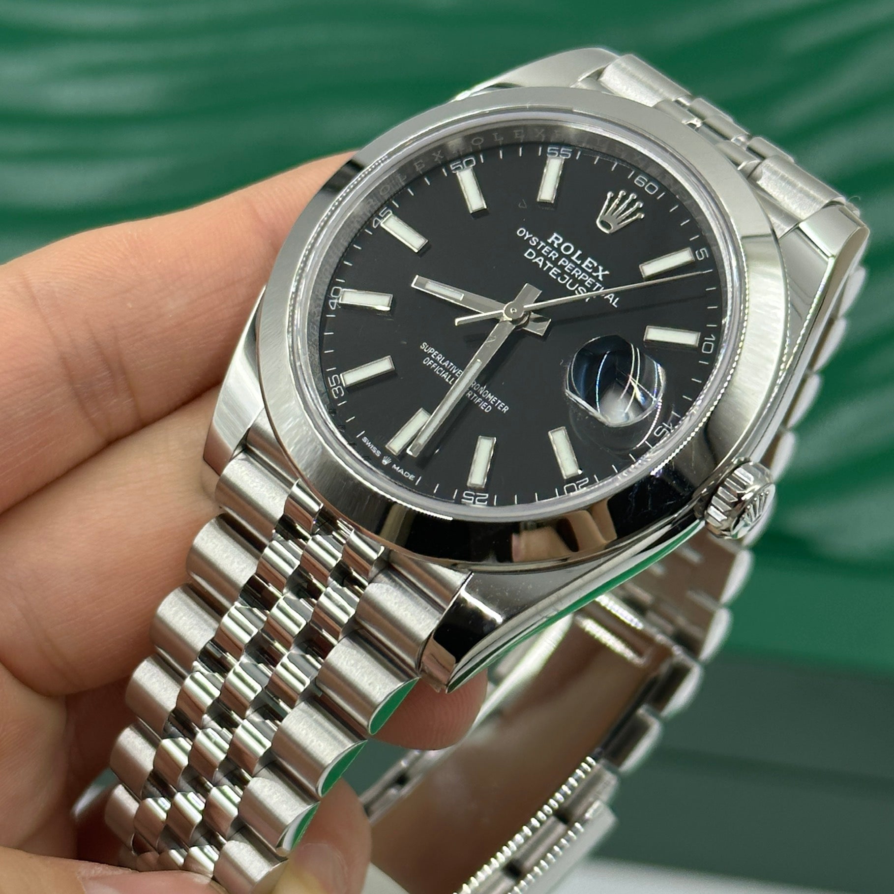 Rolex Datejust 41 126300 Black Index Jubilee 2025