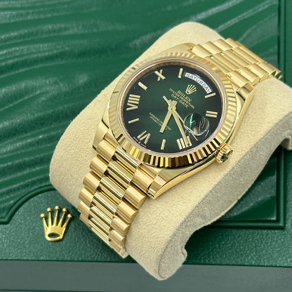 Rolex Day-Date 40 228238 Green Ombré Roman 2025