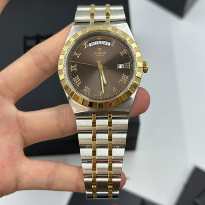 Tudor 28603-0007 Royal Day-Date 41 Stainless Stee