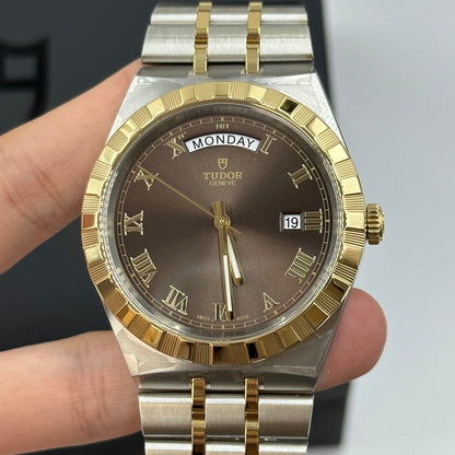 Tudor 28603-0007 Royal Day-Date 41 Stainless Stee