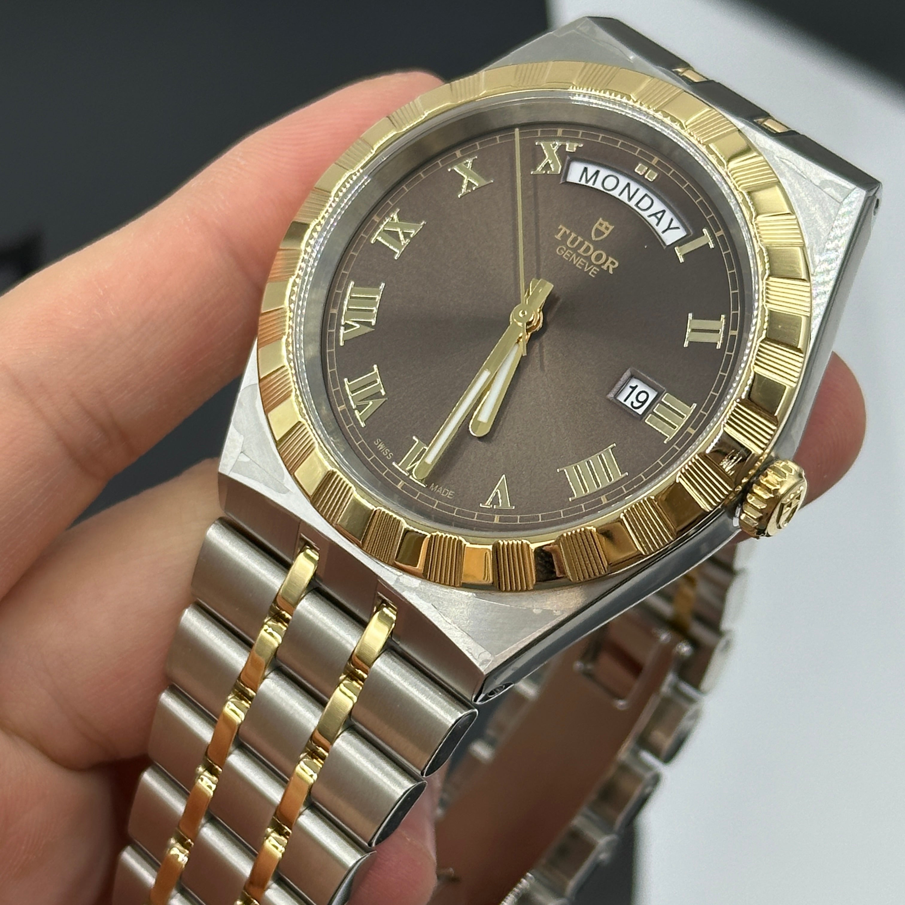 Tudor 28603-0007 Royal Day-Date 41 Stainless Stee