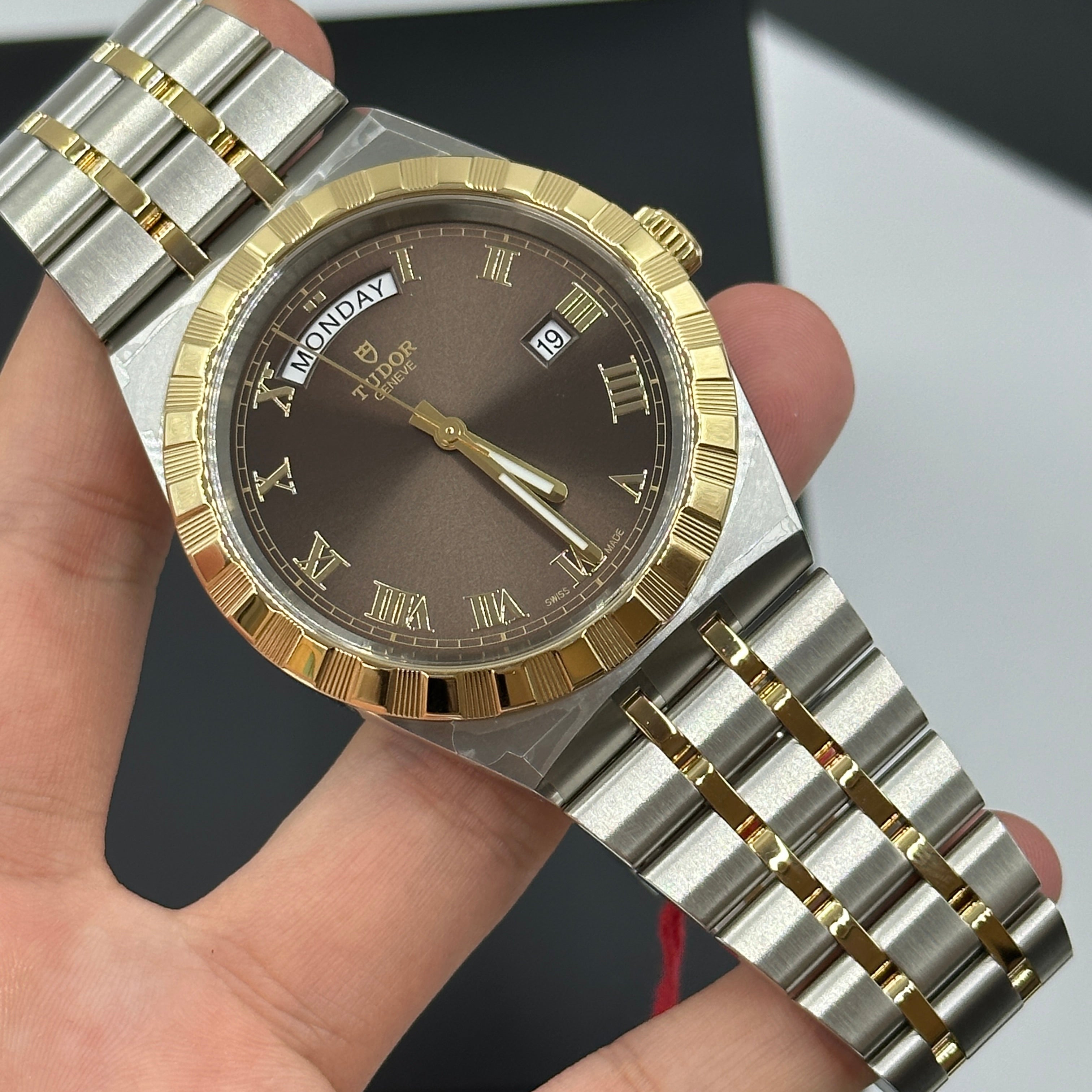 Tudor 28603-0007 Royal Day-Date 41 Stainless Stee