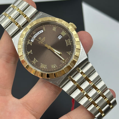 Tudor 28603-0007 Royal Day-Date 41 Stainless Stee