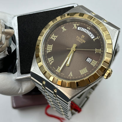 Tudor 28603-0007 Royal Day-Date 41 Stainless Stee