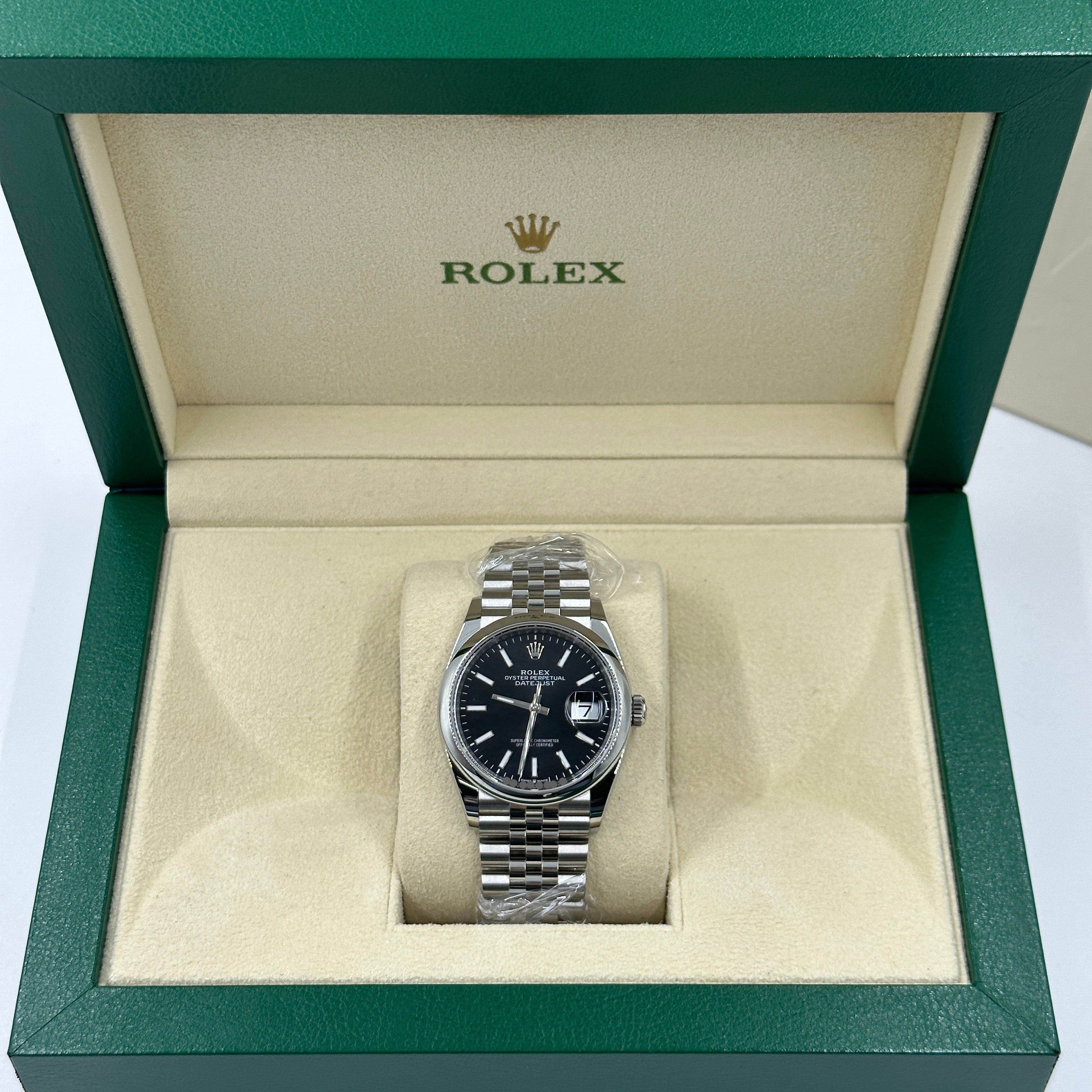 Rolex Datejust 36 126200 Black Index Jubilee 2025