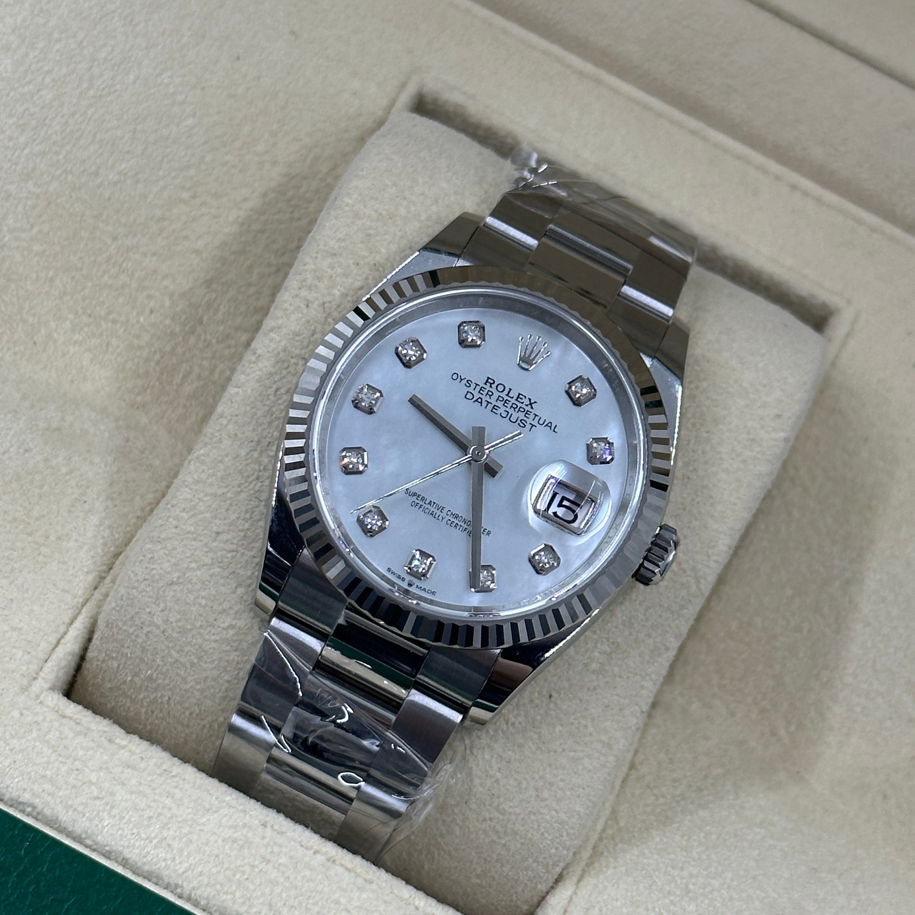 Rolex Datejust 36 126234Ng White Oyster 2025
