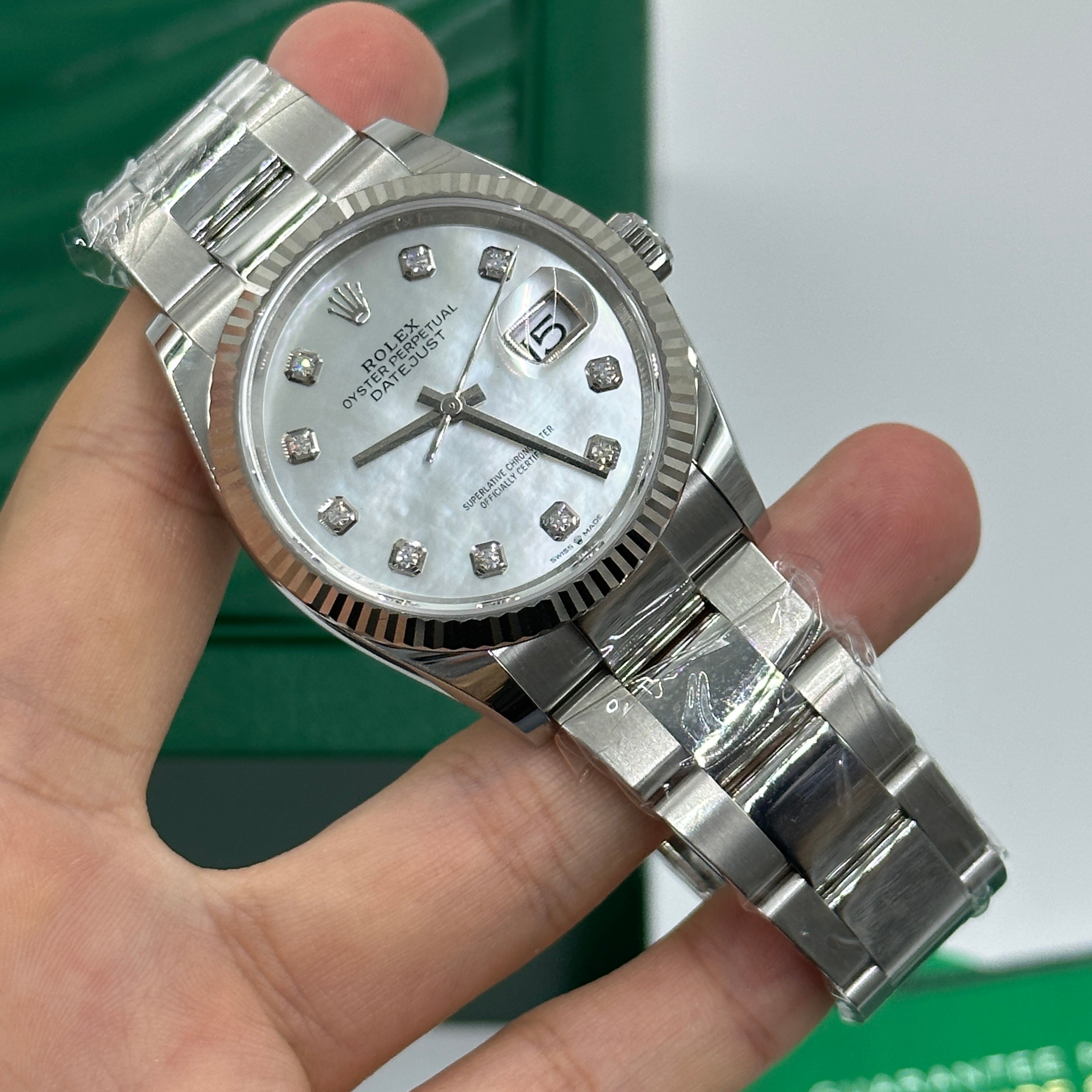 Rolex Datejust 36 126234Ng White Oyster 2025