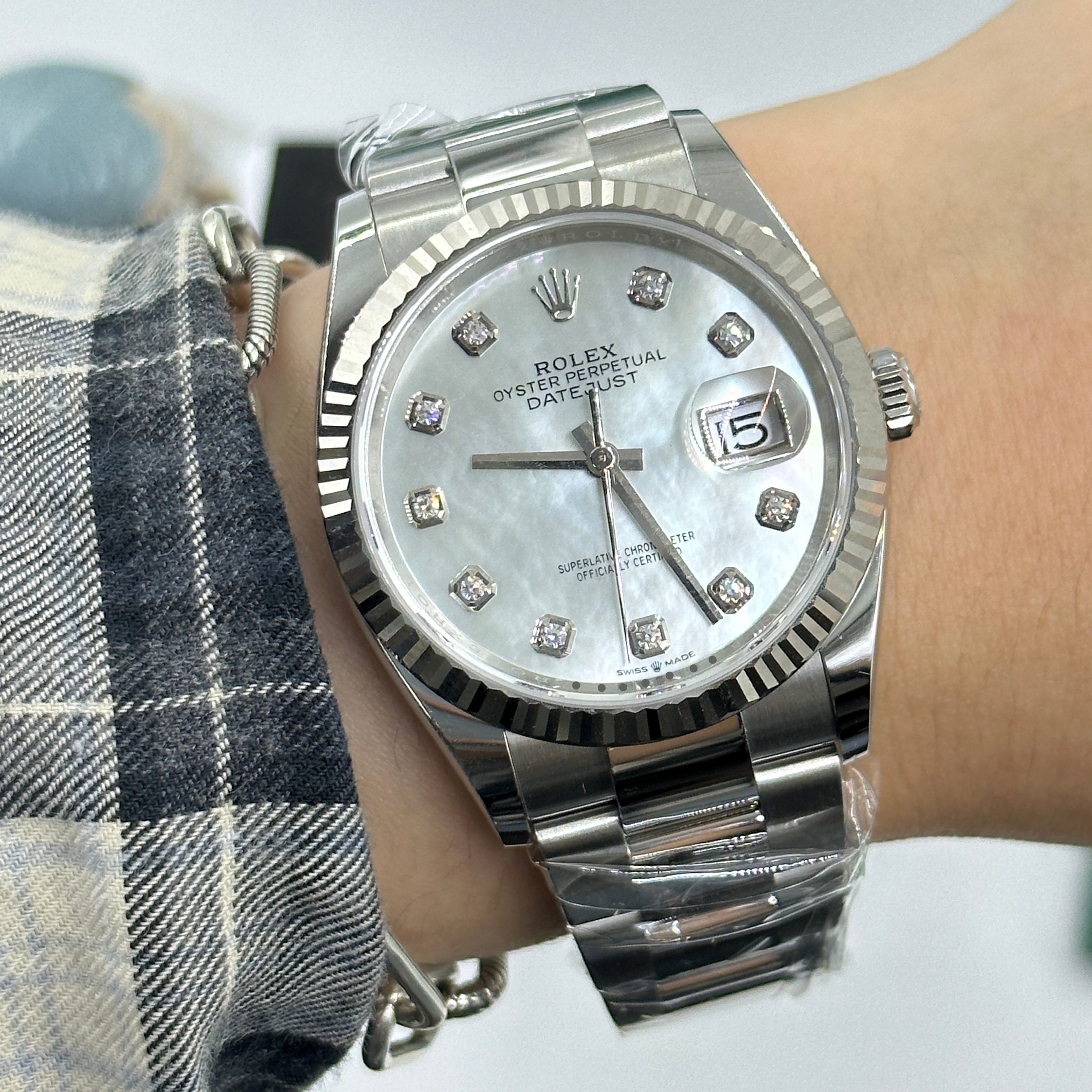 Rolex Datejust 36 126234Ng White Oyster 2025