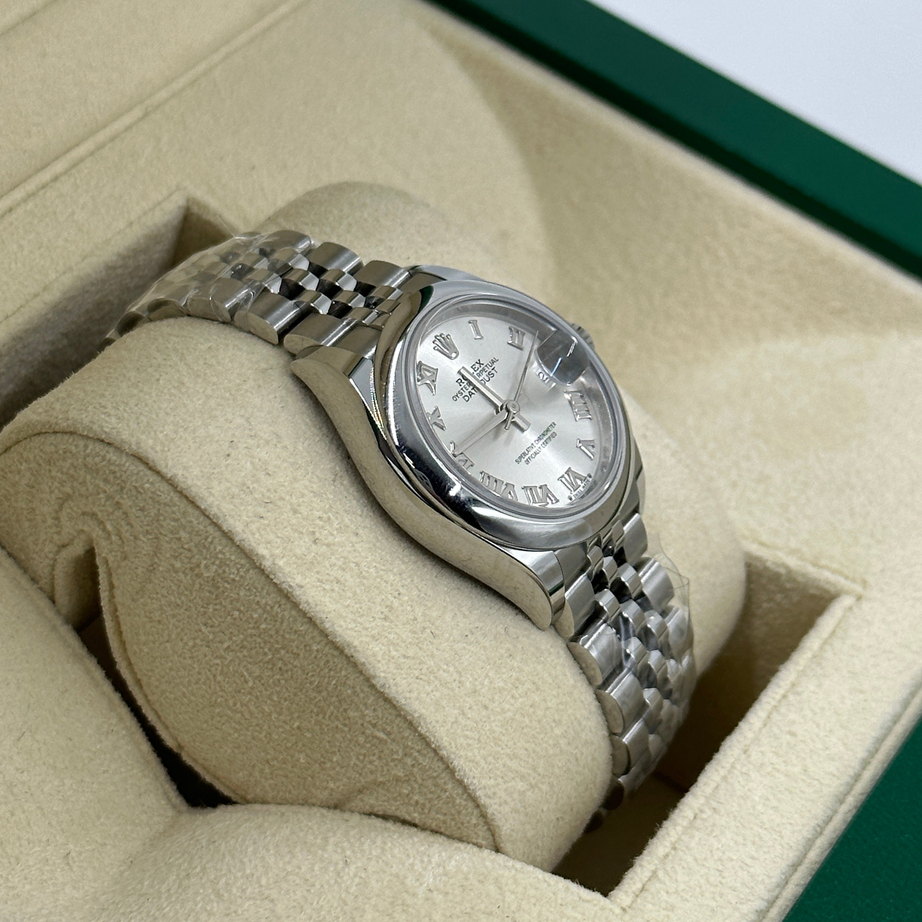 Rolex Lady-Datejust 28 279160 Silver Roman Jubilee