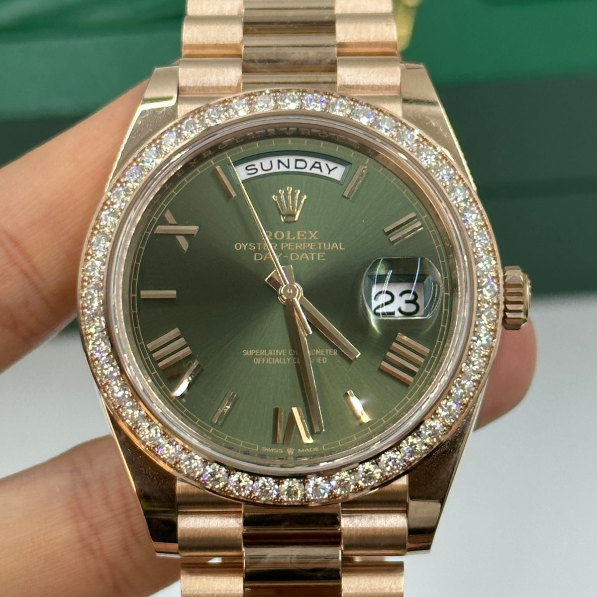 Rolex Day-Date 40 228345RBR Green Roman  m228345rbr-0011 2026