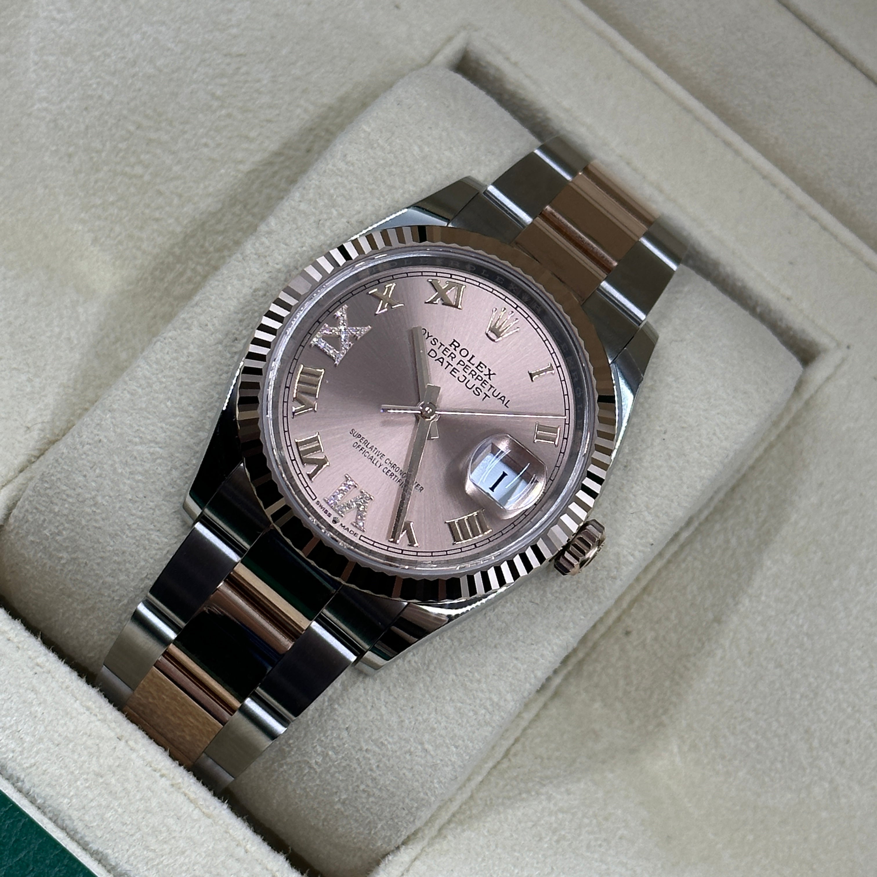 Rolex Datejust 36 126231 Pink VIIX  Roman Oyster 2025