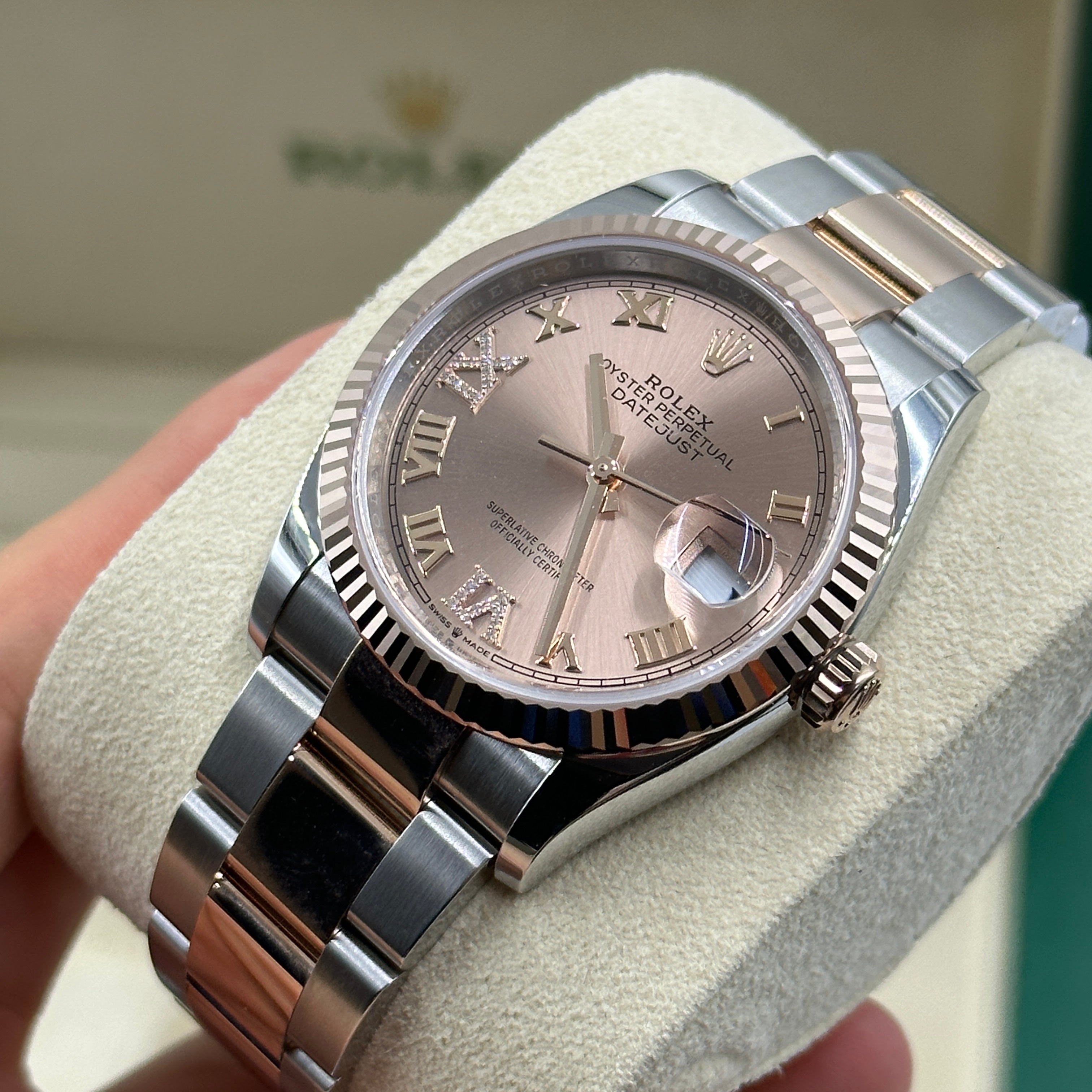 Rolex Datejust 36 126231 Pink VIIX  Roman Oyster 2025