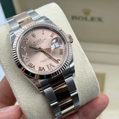 Rolex Datejust 36 126231 Pink VIIX  Roman Oyster 2025