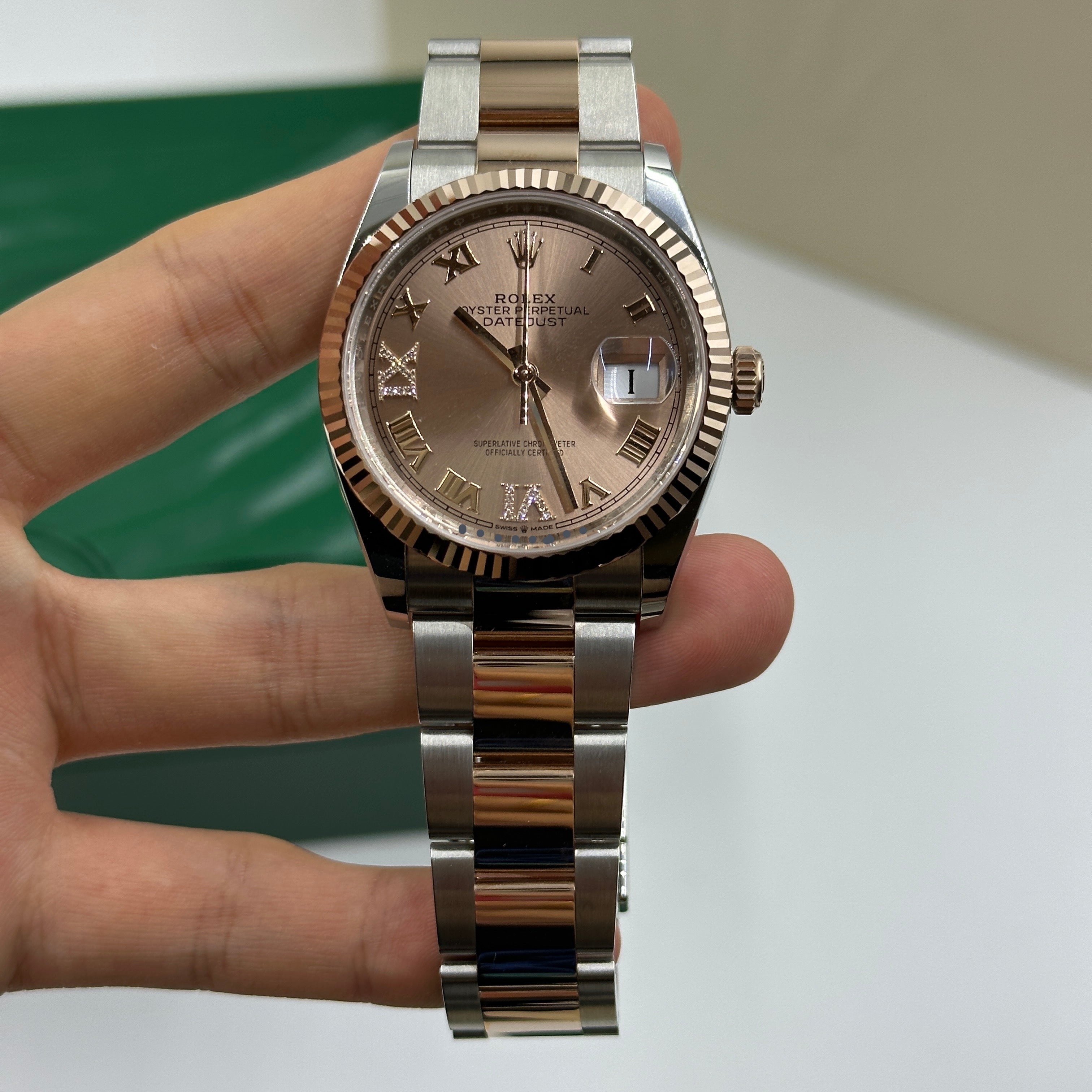 Rolex Datejust 36 126231 Pink VIIX  Roman Oyster 2025