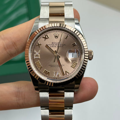 Rolex Datejust 36 126231 Pink VIIX  Roman Oyster 2025