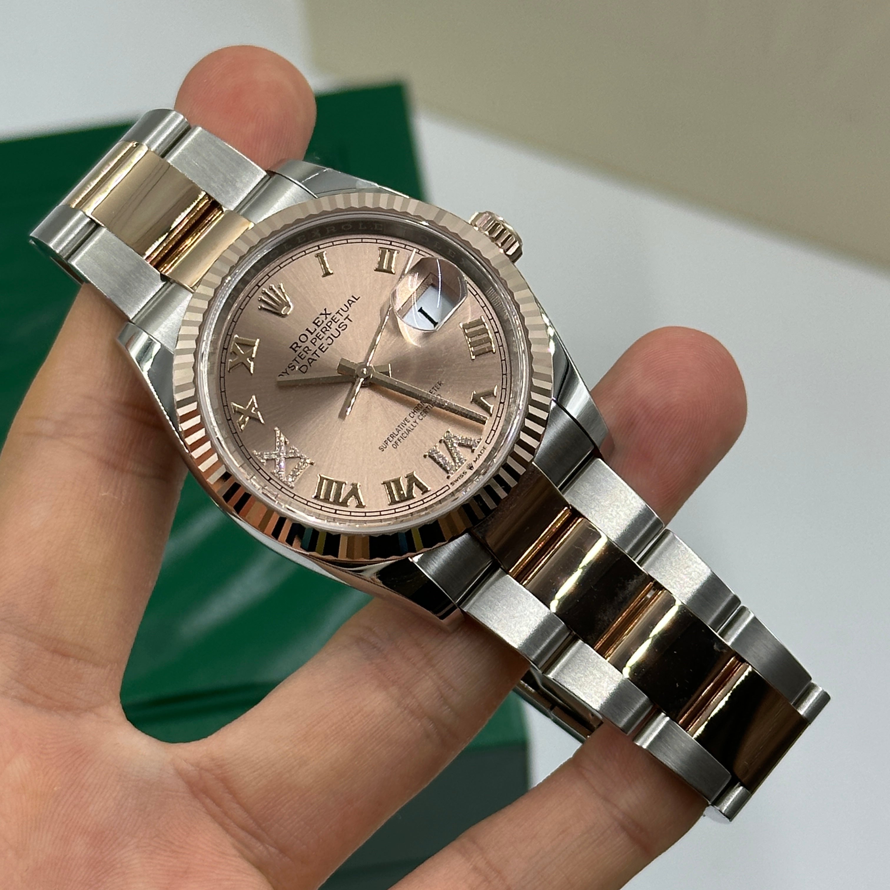 Rolex Datejust 36 126231 Pink VIIX  Roman Oyster 2025