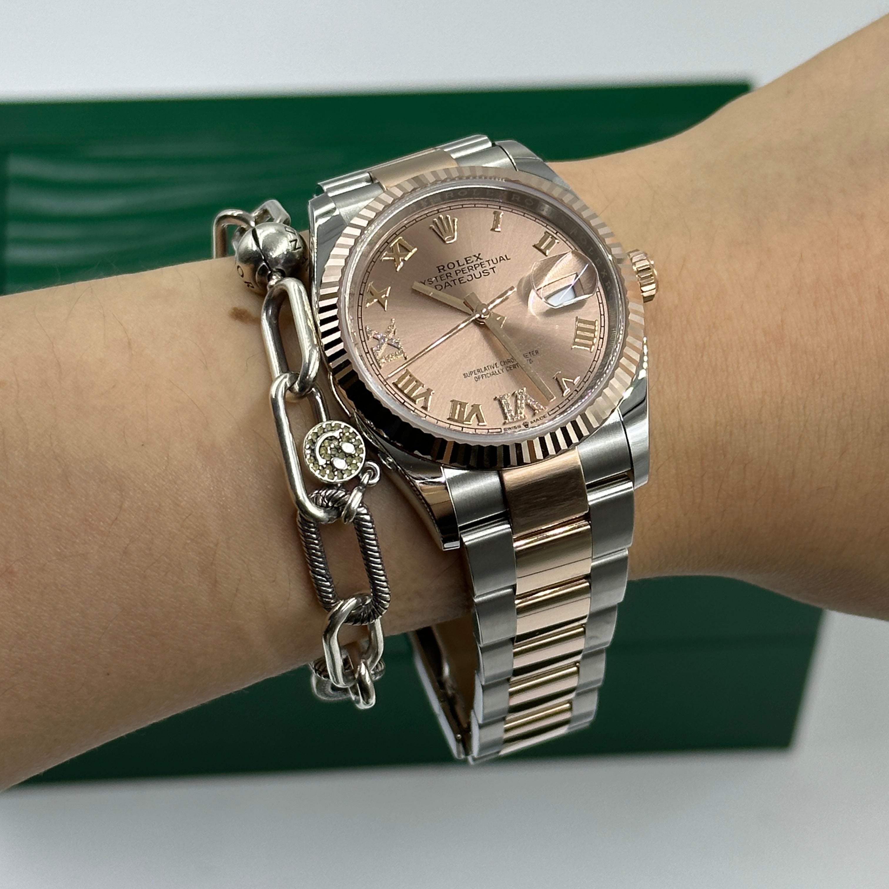 Rolex Datejust 36 126231 Pink VIIX  Roman Oyster 2025