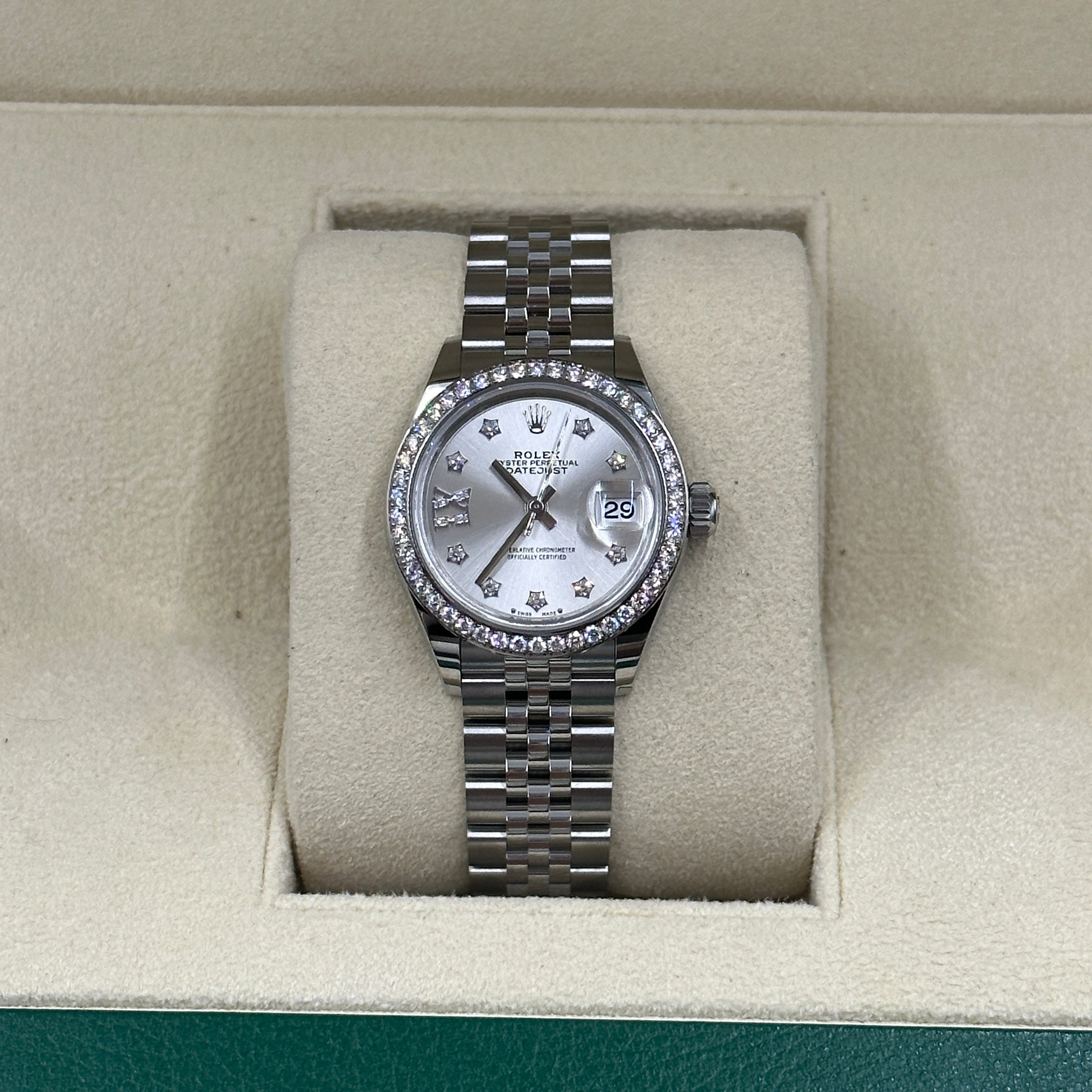 Rolex Lady-Datejust m279384RBR-0021 silver star diamons jub 2025