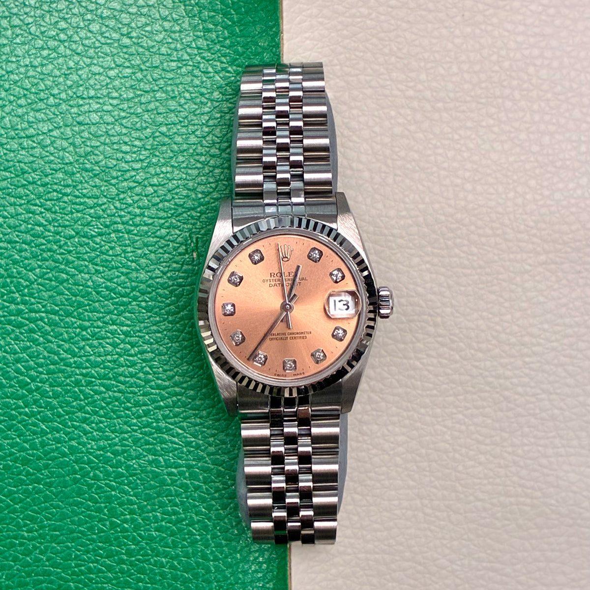 Rolex Datejust 31 68274 Salmon Diamond Jubilee 1999 Full Set-AAM