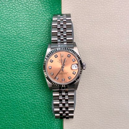 Rolex Datejust 31 68274 Salmon Diamond Jubilee 1999 Full Set-AAM