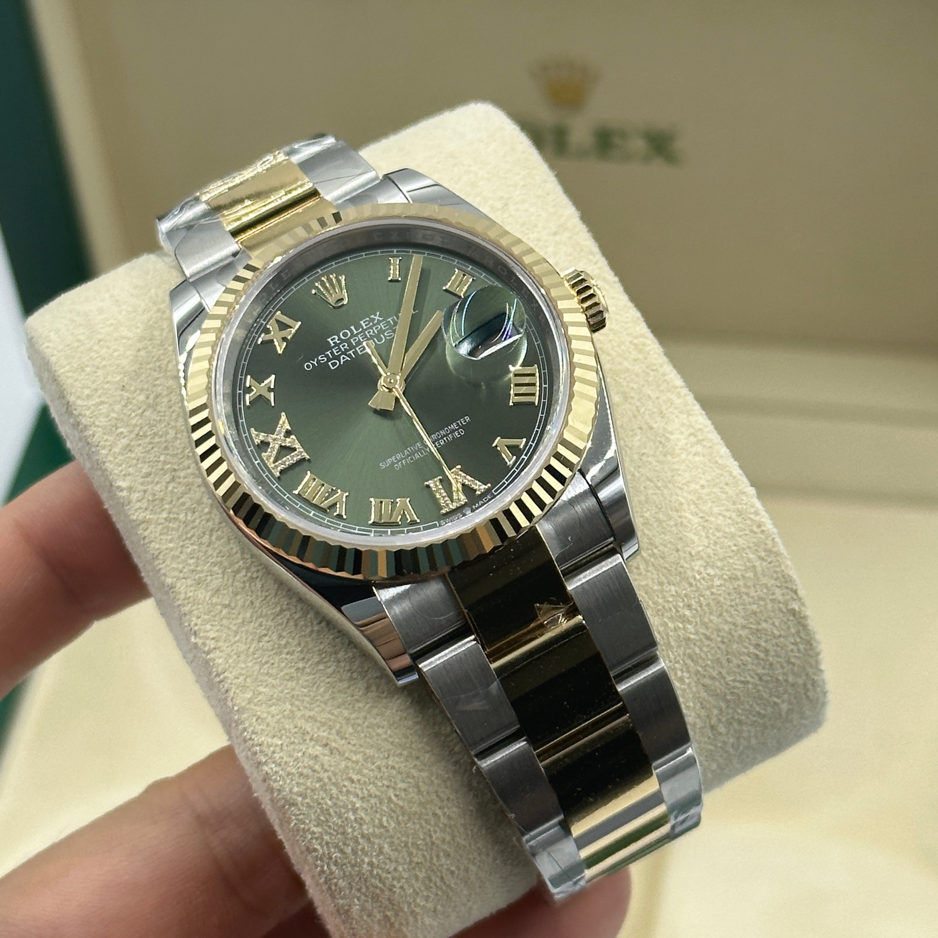 Rolex Datejust 36 126233 Green VIIX Oyster 2026