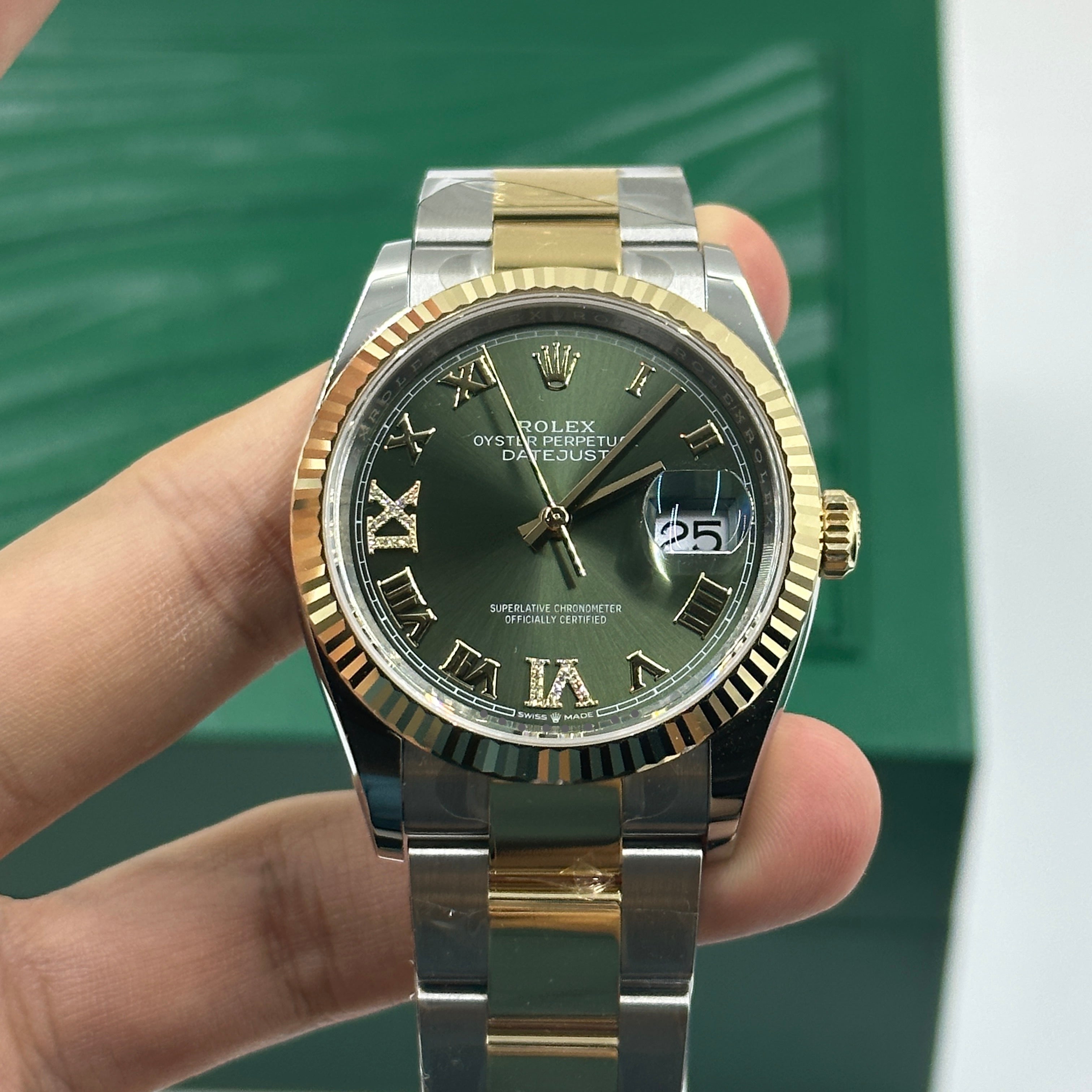 Rolex Datejust 36 126233 Green VIIX Oyster 2024