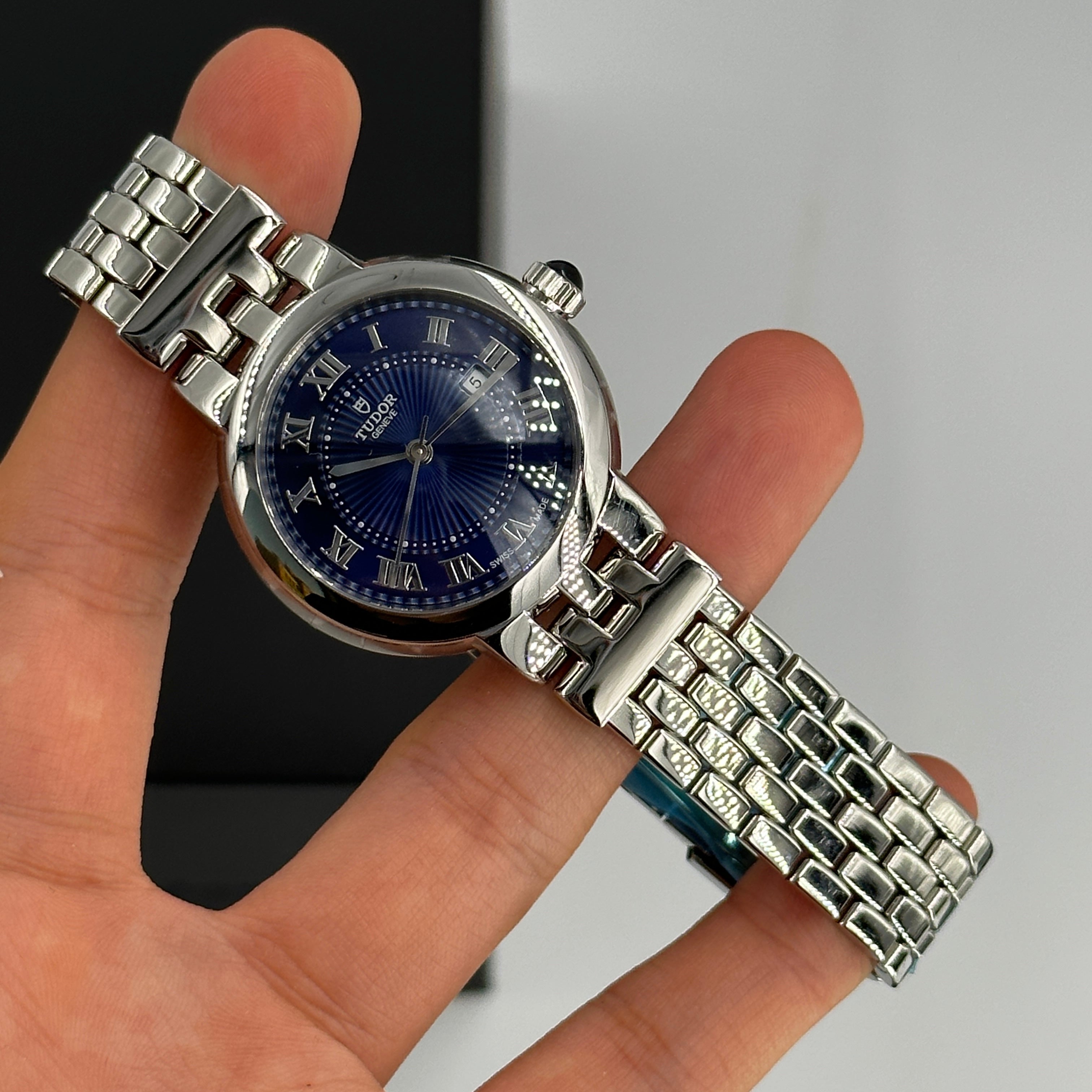 Tudor Clair De Rose 30mm 35500-0009 Blue Roman 2024 – EW Watches