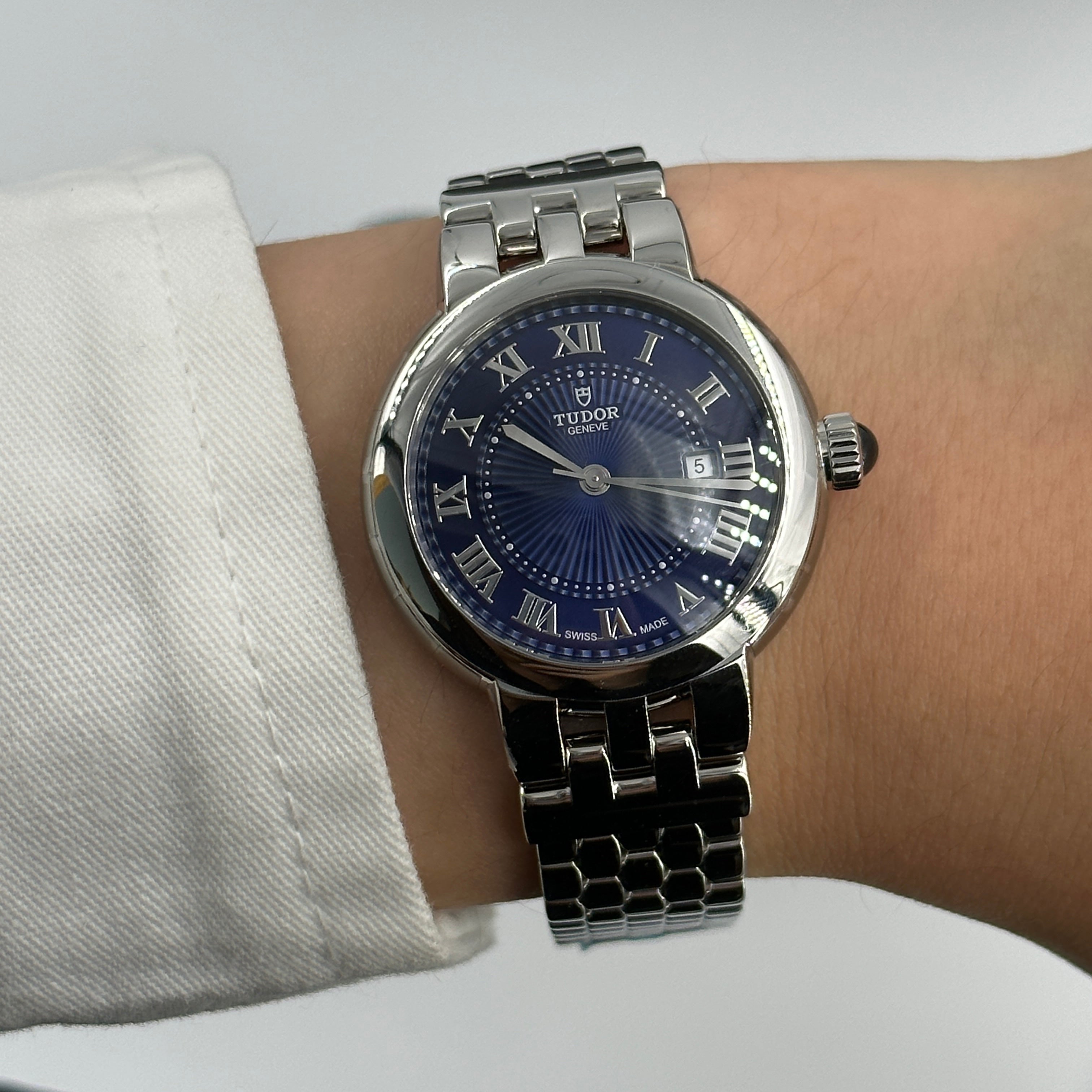 Tudor Clair De Rose 30mm 35500-0009 Blue Roman 2024 – EW Watches