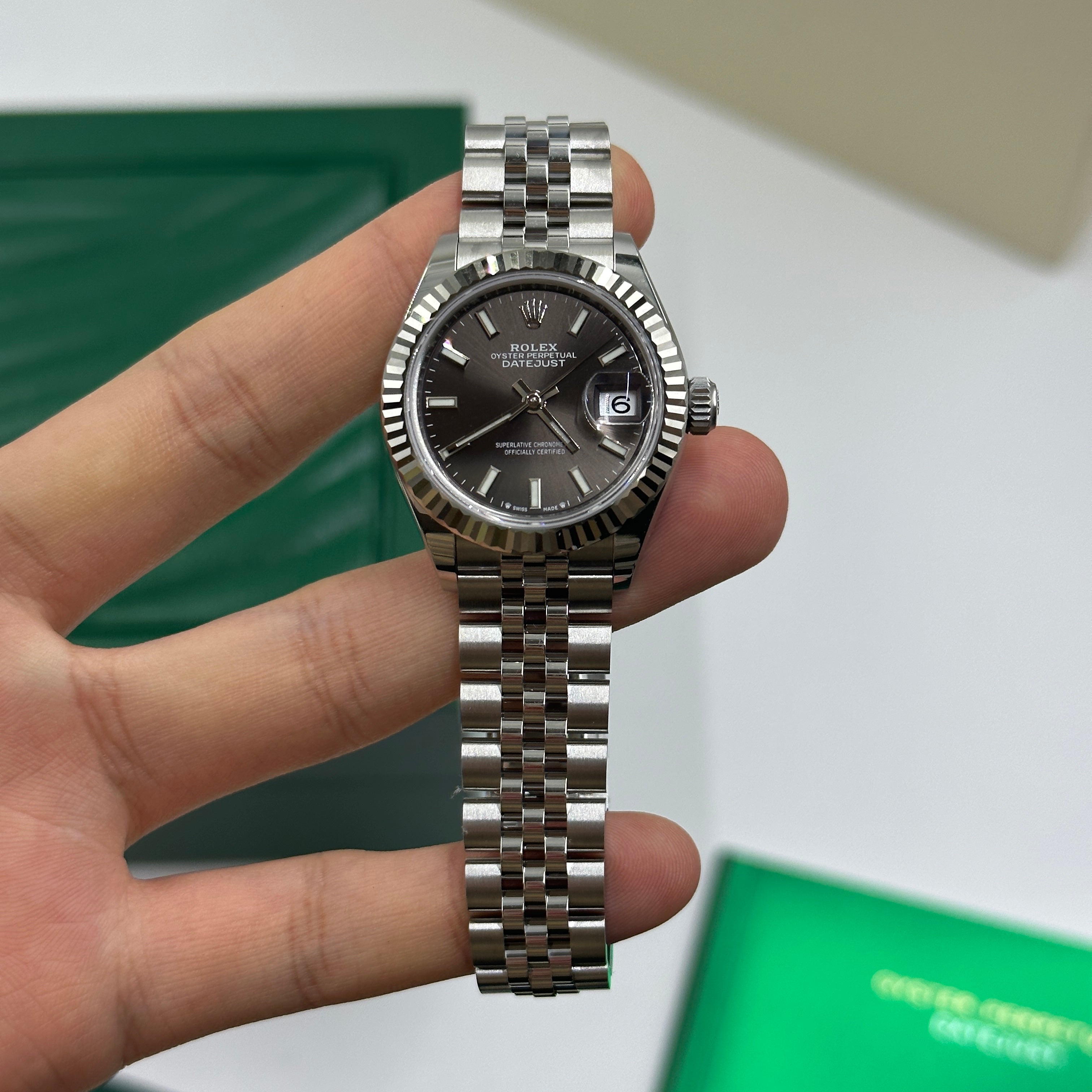 Rolex Lady-Datejust 279174 Grey Index Jubilee 2025 – EW Watches