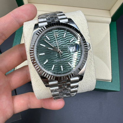 Rolex Datejust 41 126334 Mint Green Index Jubilee 2025
