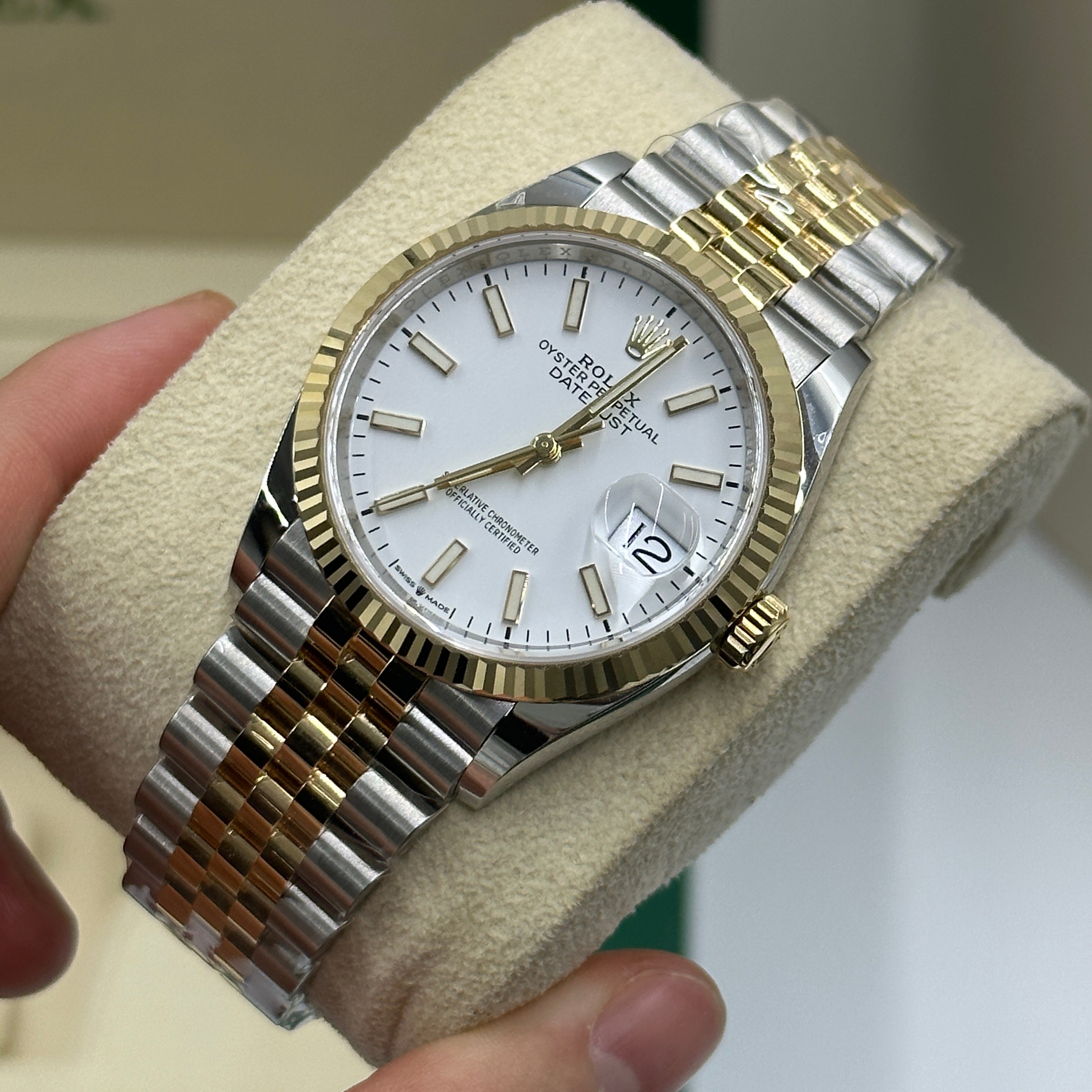 Rolex Datejust 41 126333 White Index Jubilee 2025