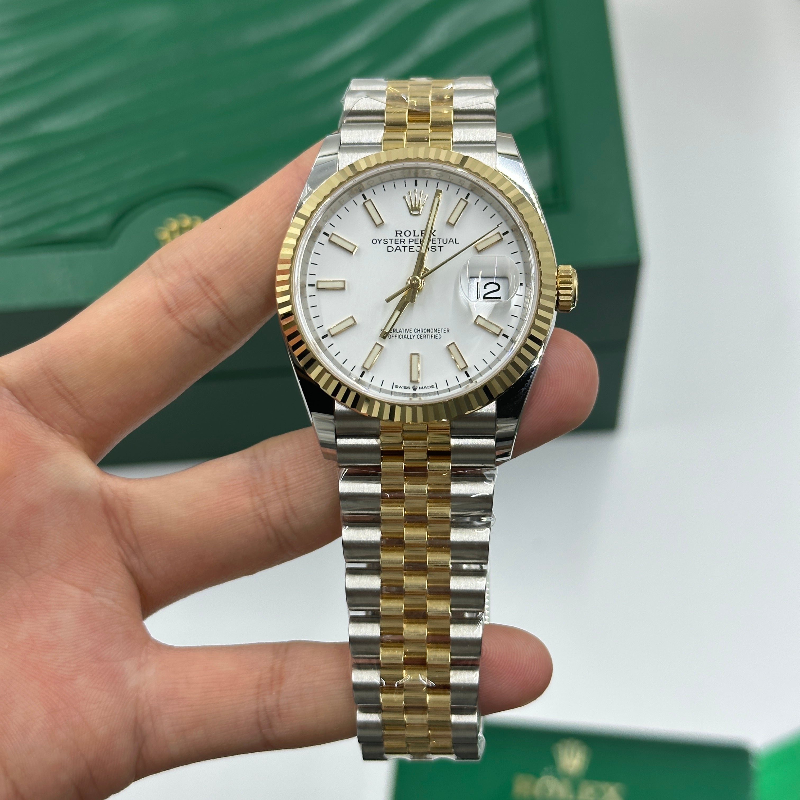 Rolex Datejust 41 126333 White Index Jubilee 2025