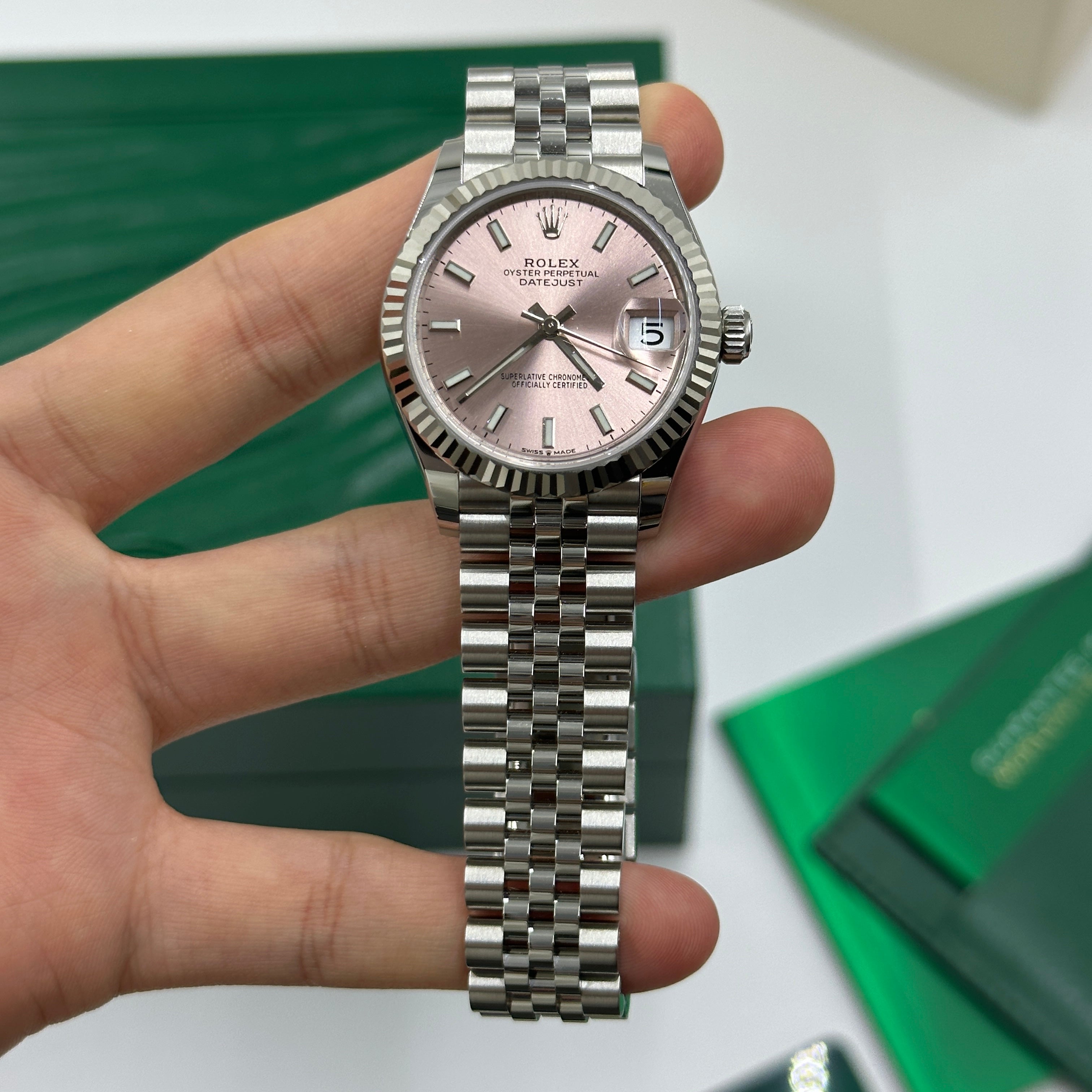 Rolex Datejust 31 278274 PINK INDEX JUB