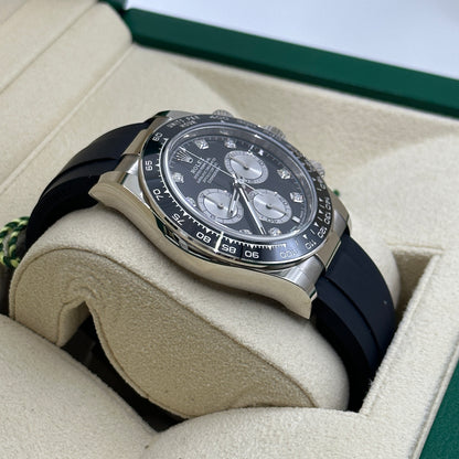 Rolex Cosmograph Daytona 126519 Bright black and steel set with diamonds