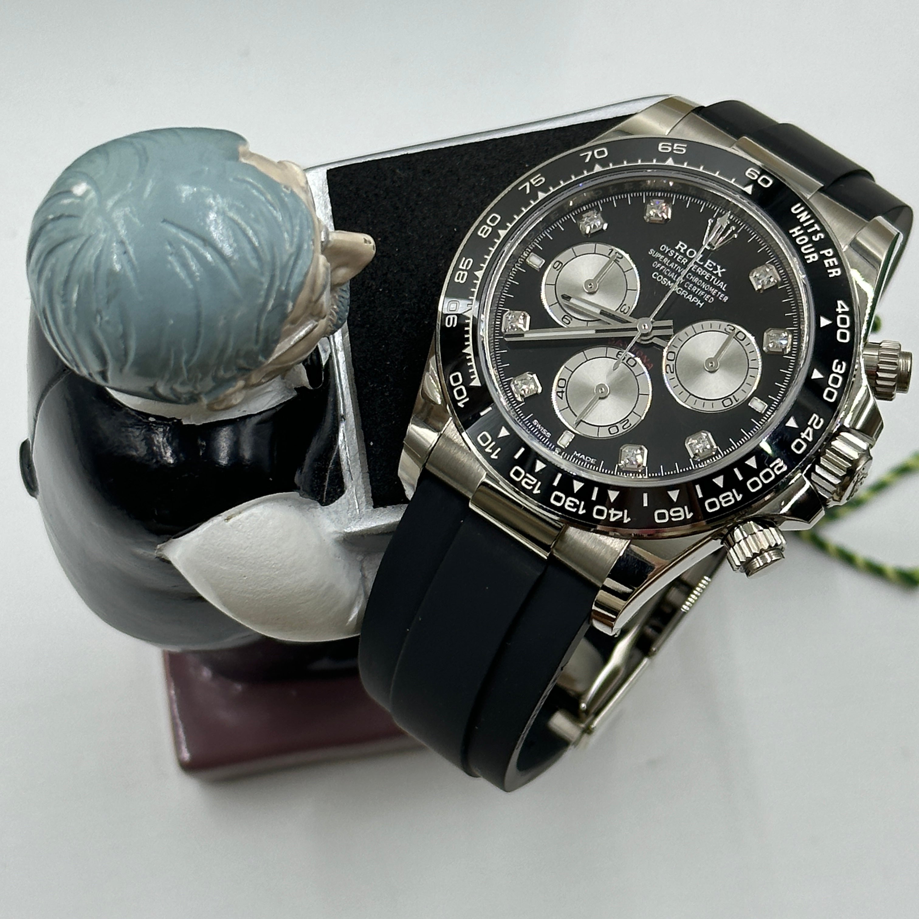 Rolex Cosmograph Daytona 126519 Bright black and steel set with diamonds
