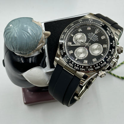 Rolex Cosmograph Daytona 126519 Bright black and steel set with diamonds