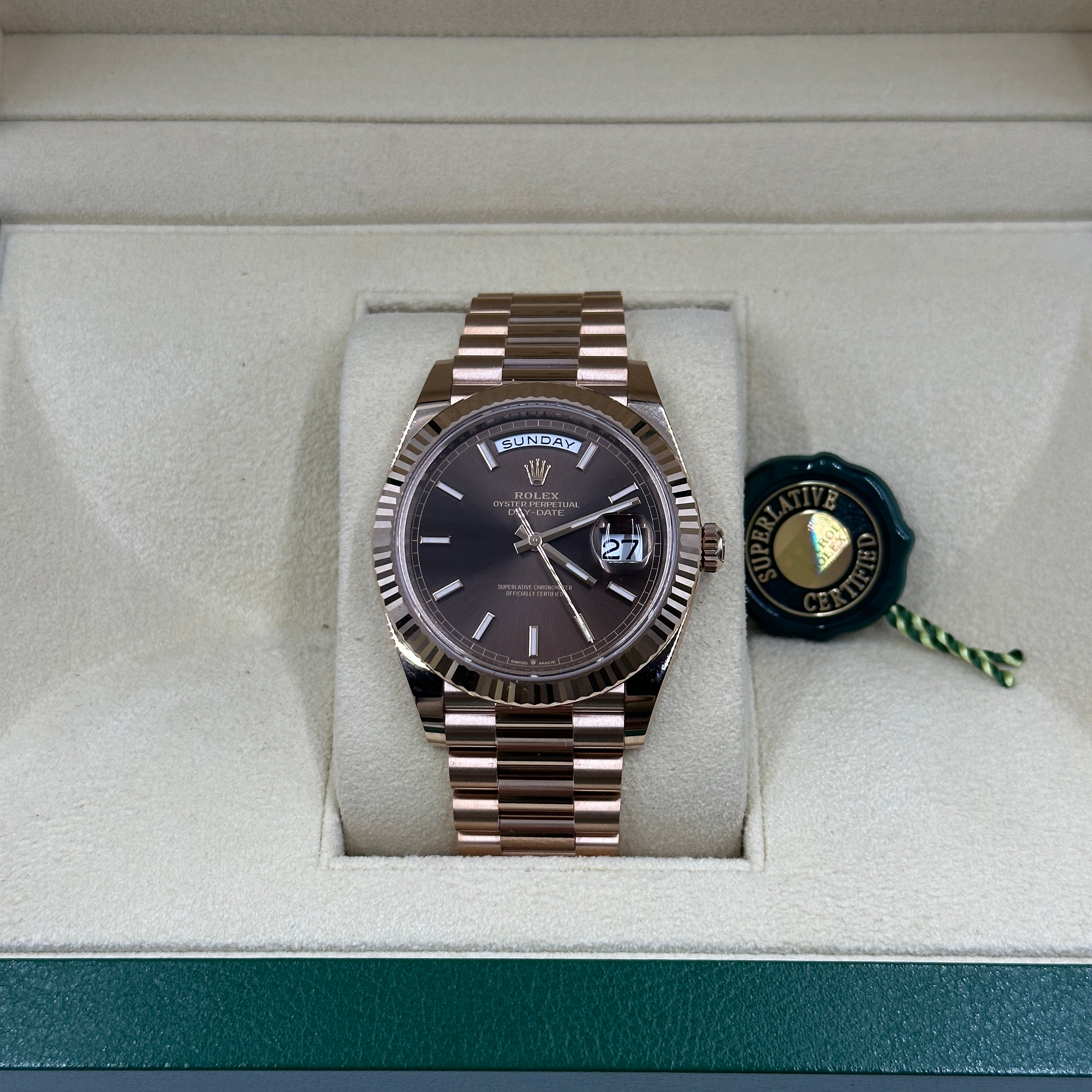 Rolex Day-Date 40 228235-0053 Chocolate Index 2026