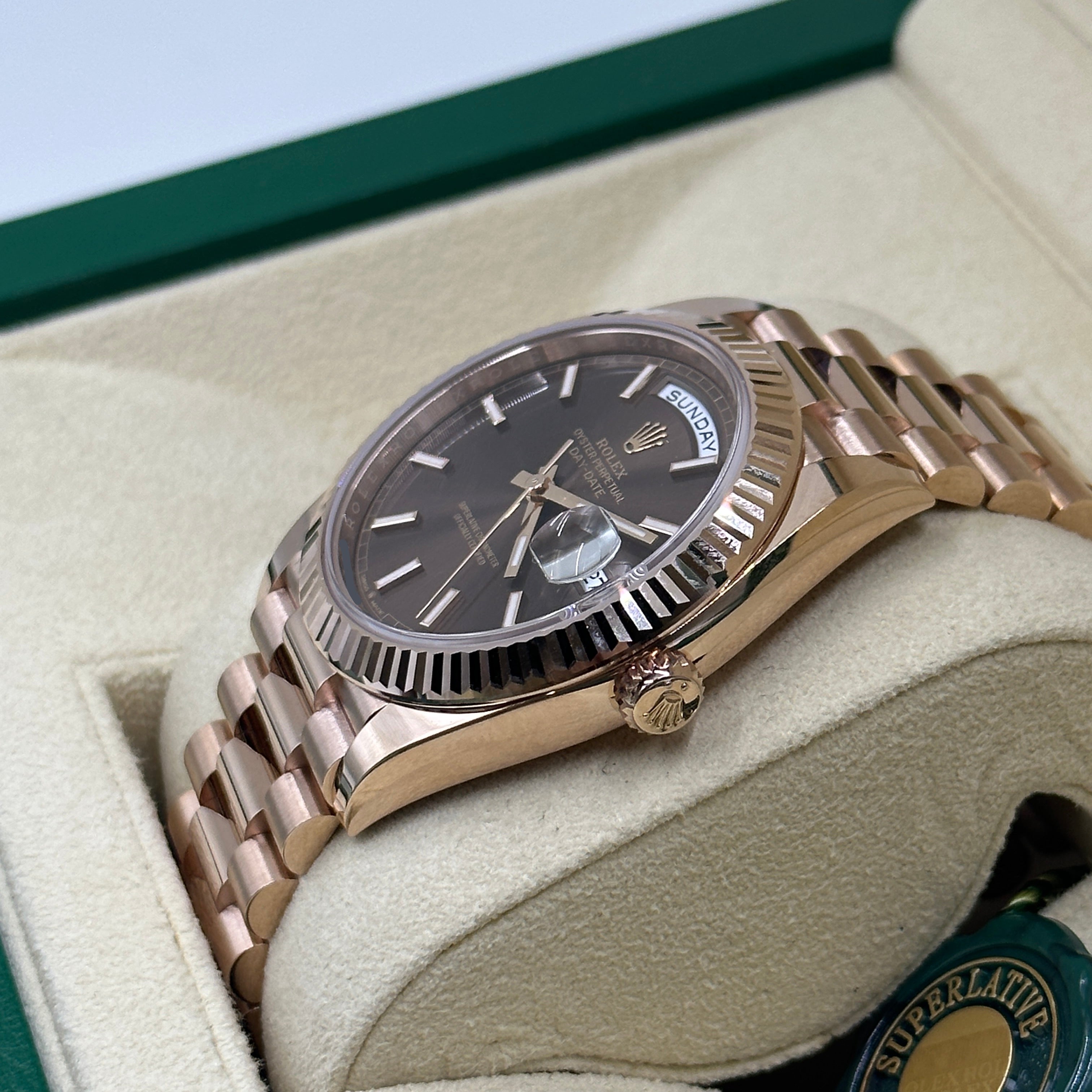 Rolex Day-Date 40 228235-0053 Chocolate Index 2026
